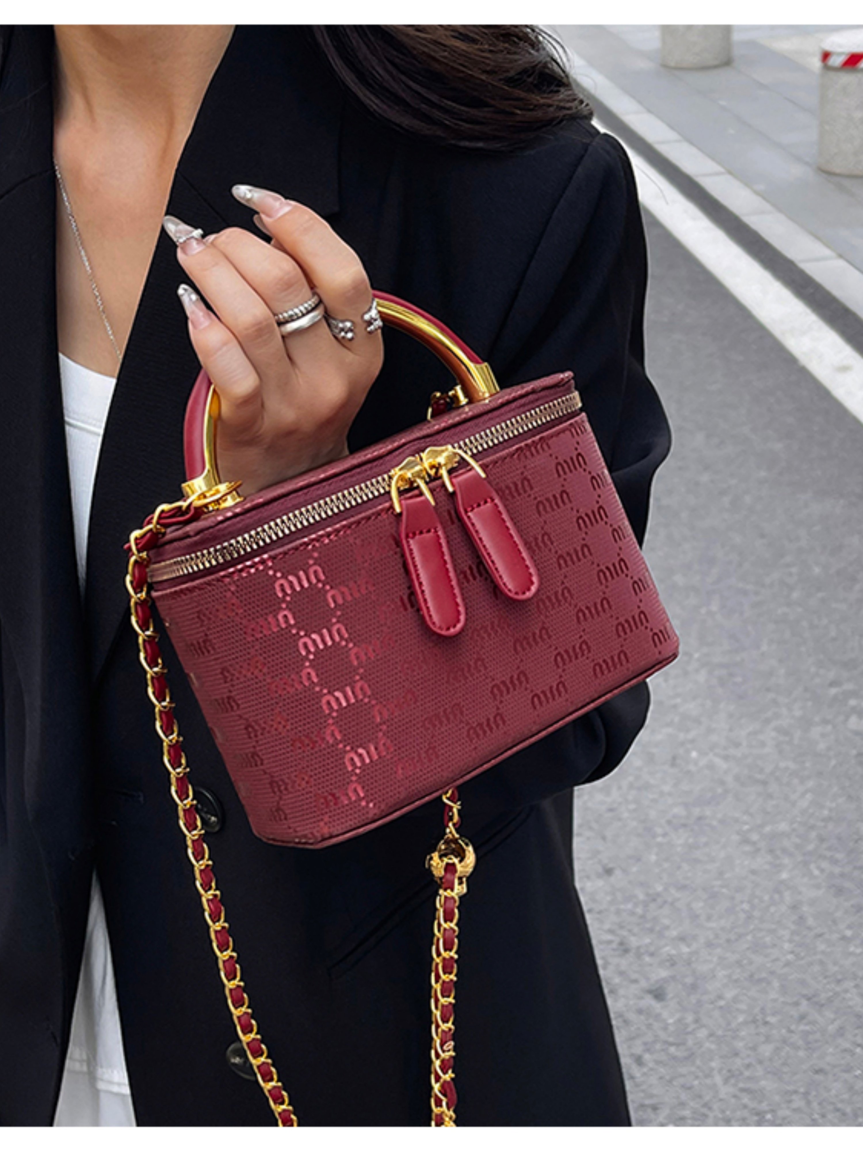 Burgundy Crossbody Bag