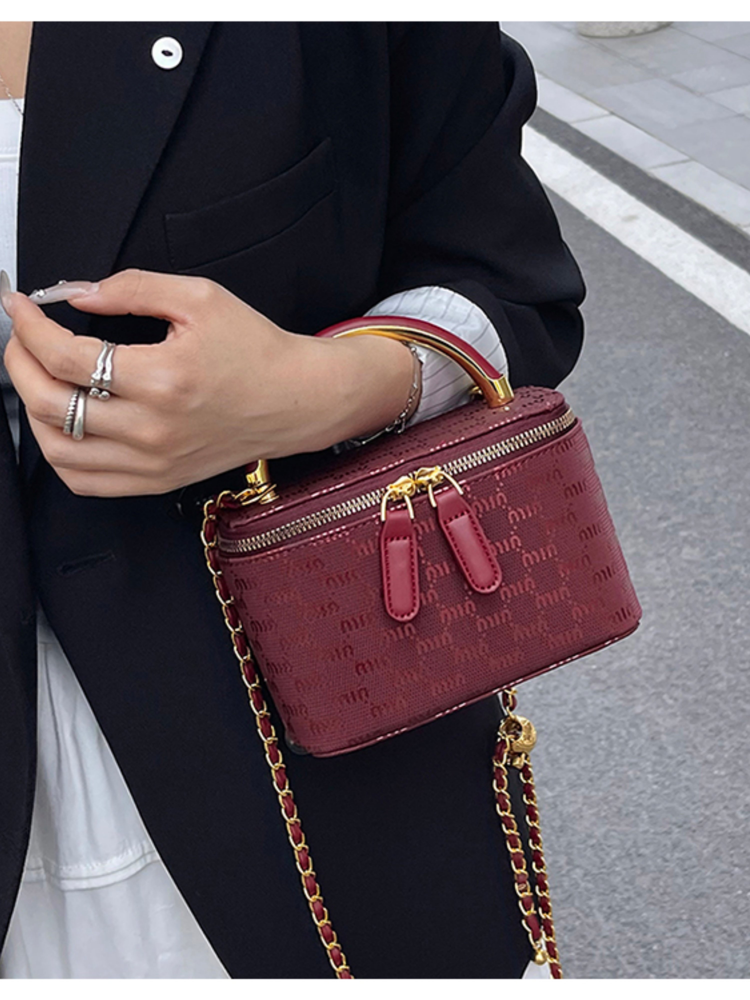 Burgundy Crossbody Bag