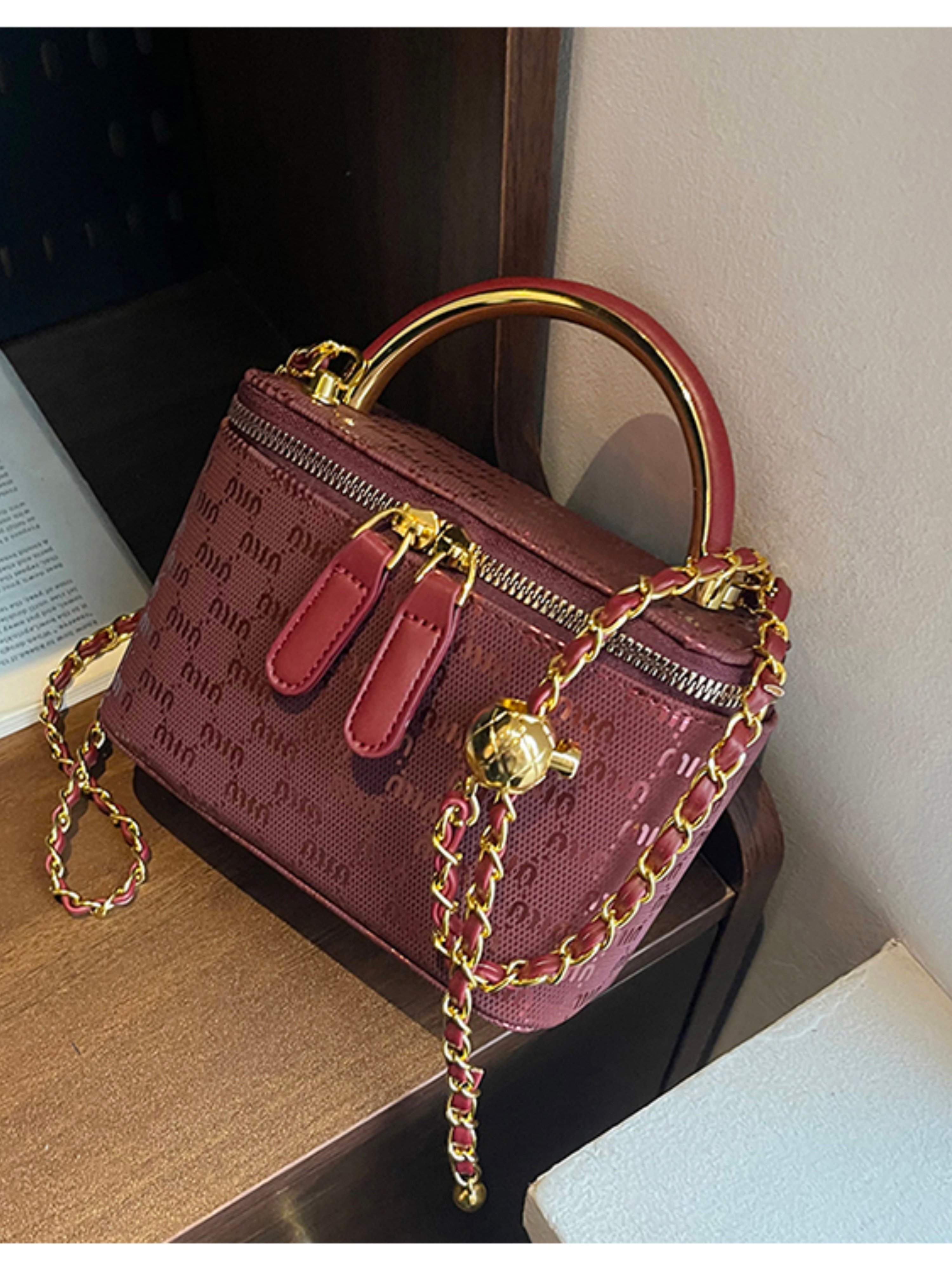 Burgundy Crossbody Bag