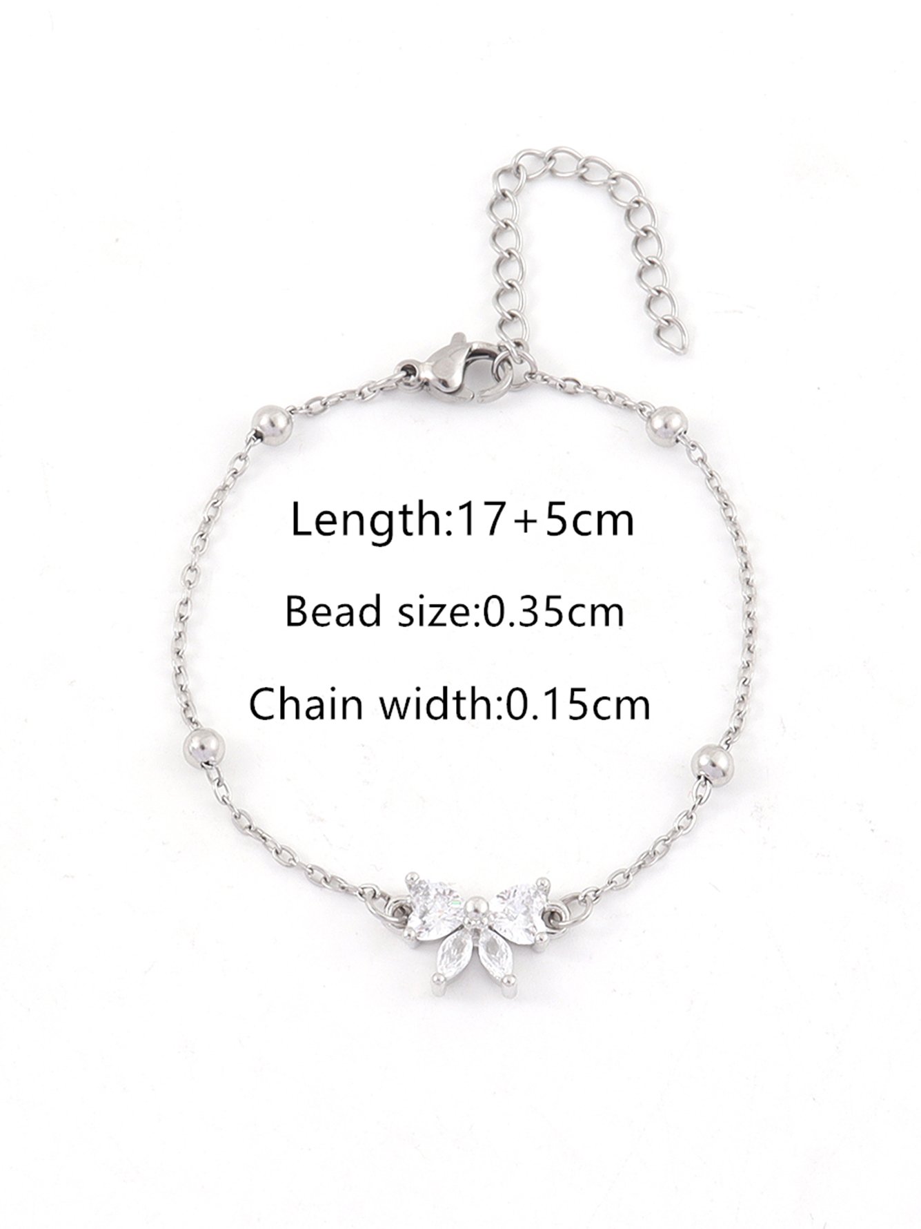 Silver Texture Link Bracelet