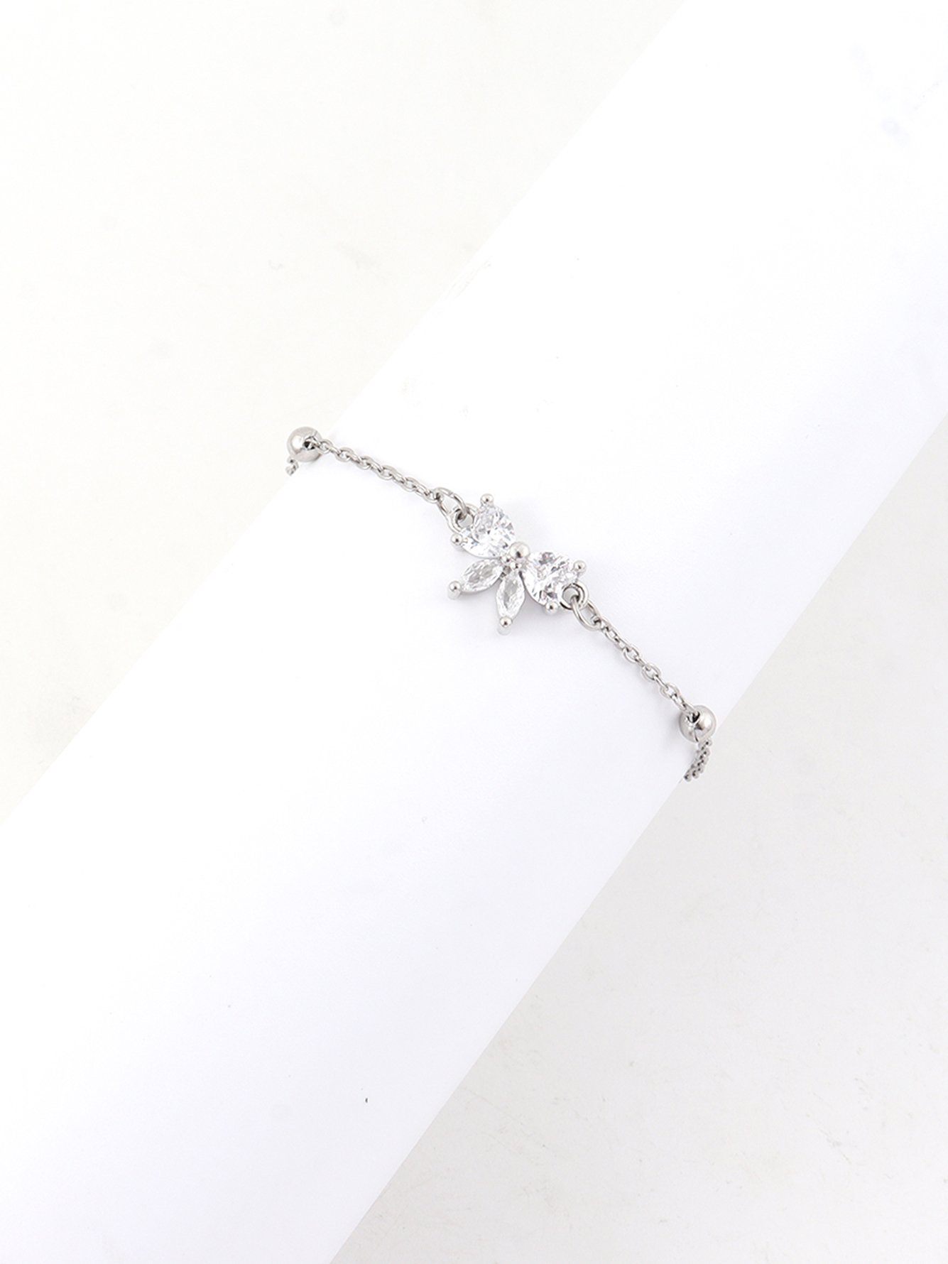 Silver Texture Link Bracelet