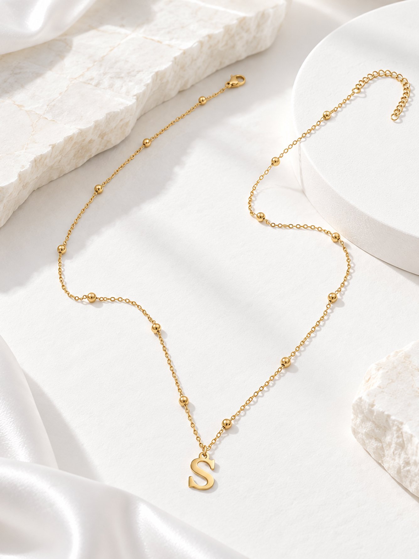 Gold Solid Delicate Necklace