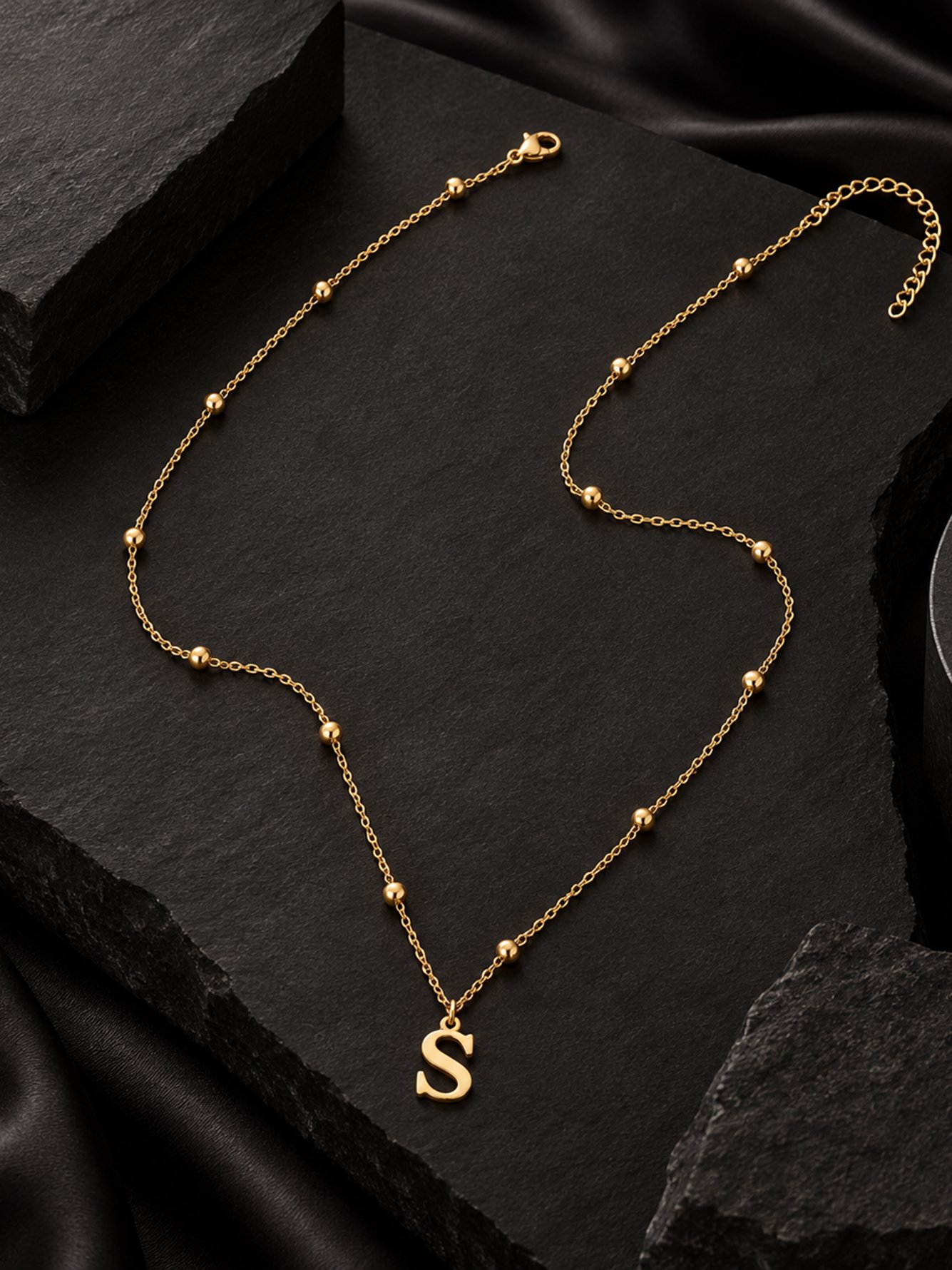 Gold Solid Delicate Necklace