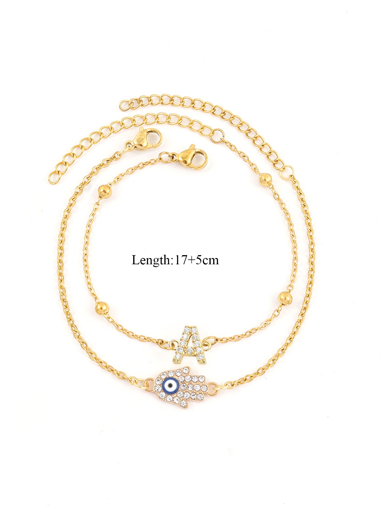 Gold Solid Link Bracelet