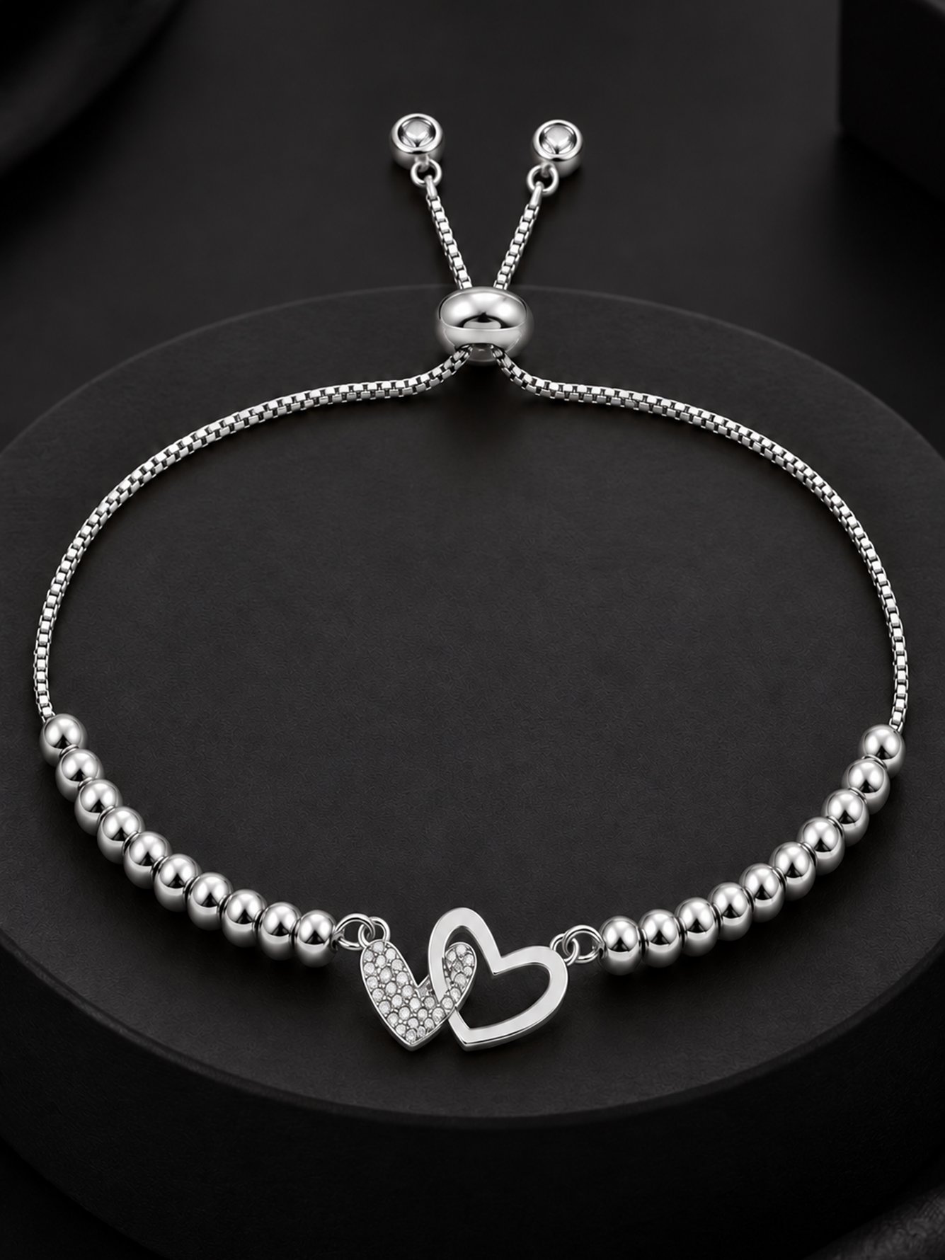 Silver Solid Link Bracelet