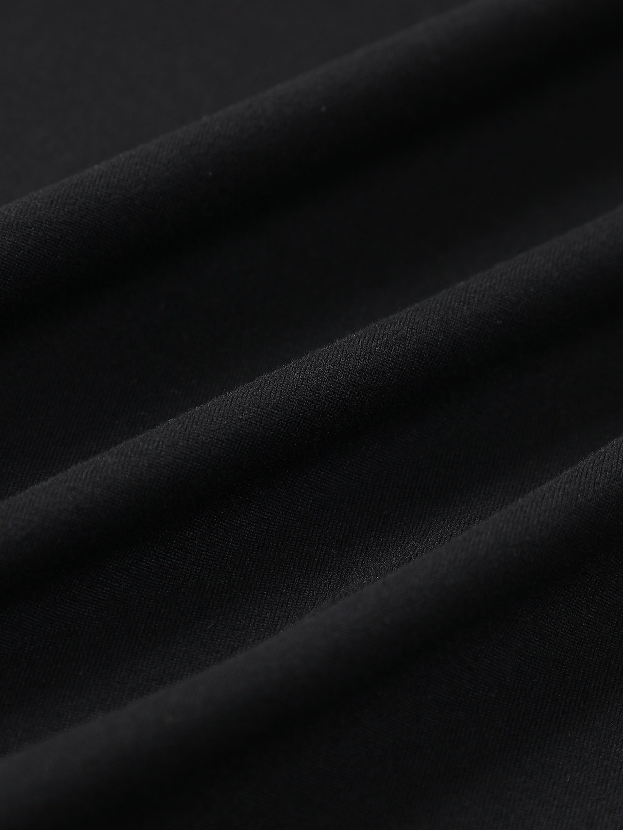 Black Printed Round Neck Regular T-Shirt