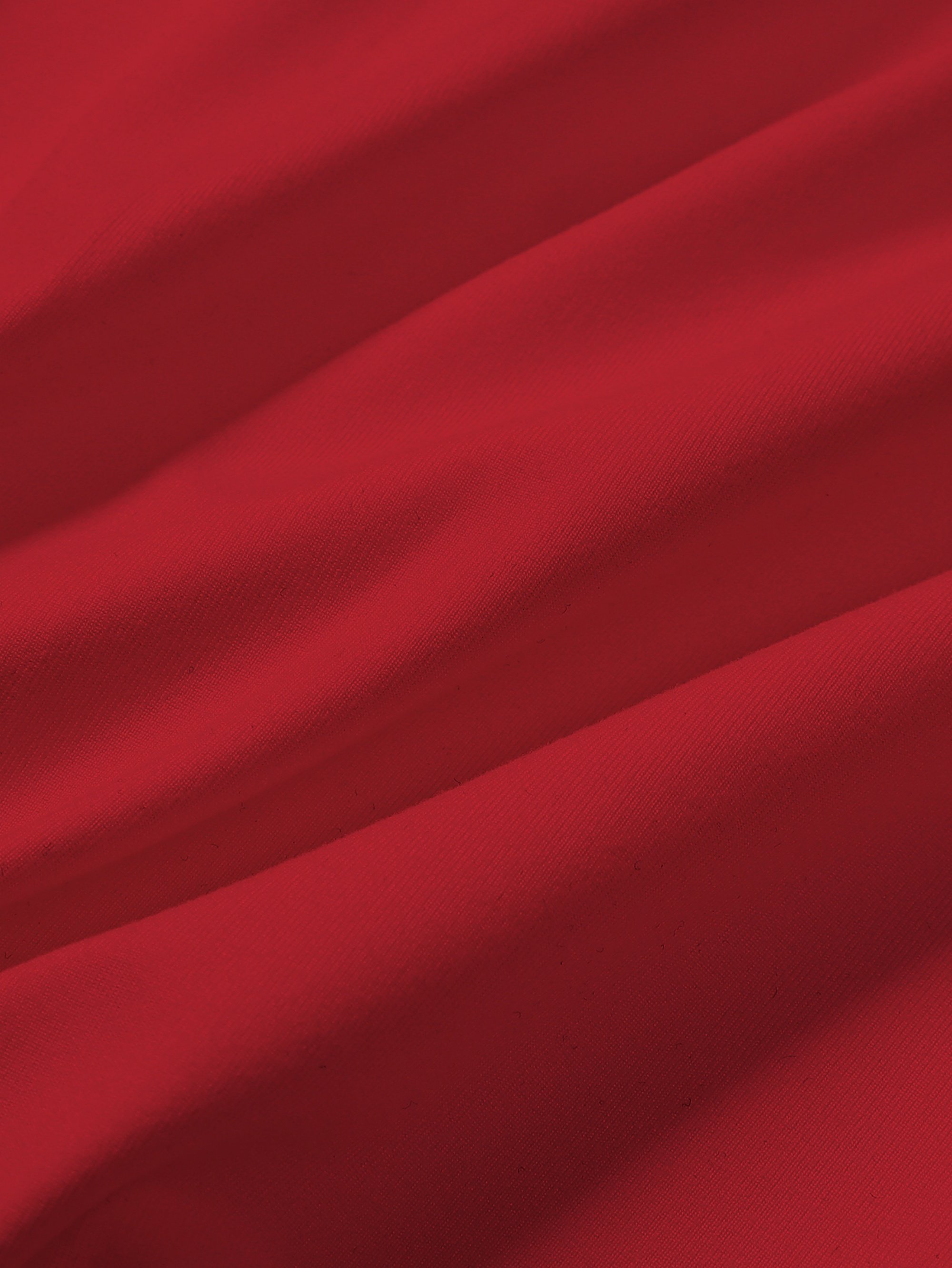Red Solid Round Neck Regular T-Shirt