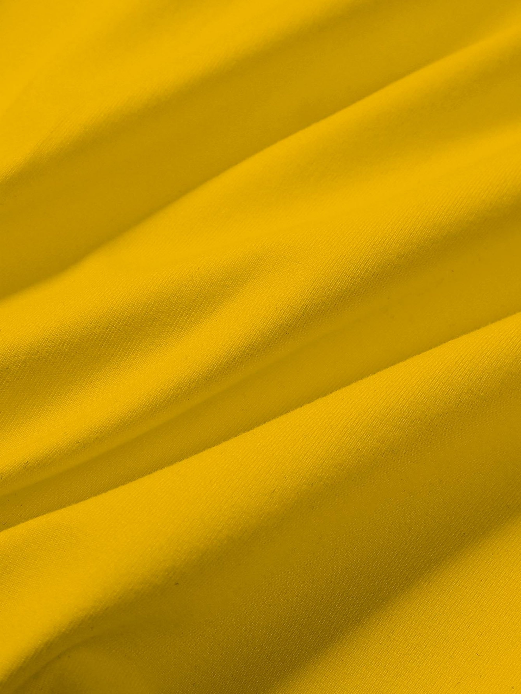 Yellow Solid Round Neck Regular T-Shirt