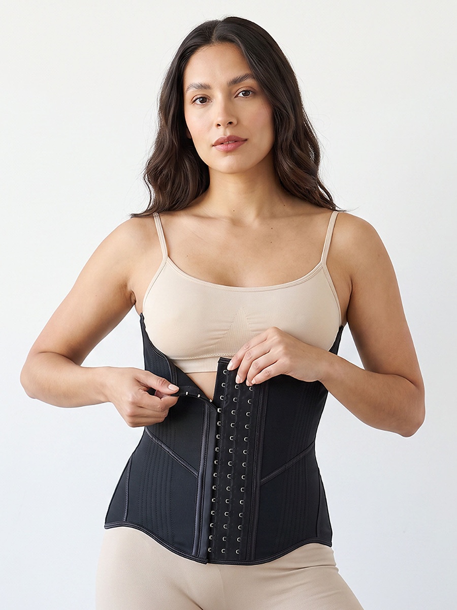 Postpartum Shapewear Corset with Hook and Eye Closure
