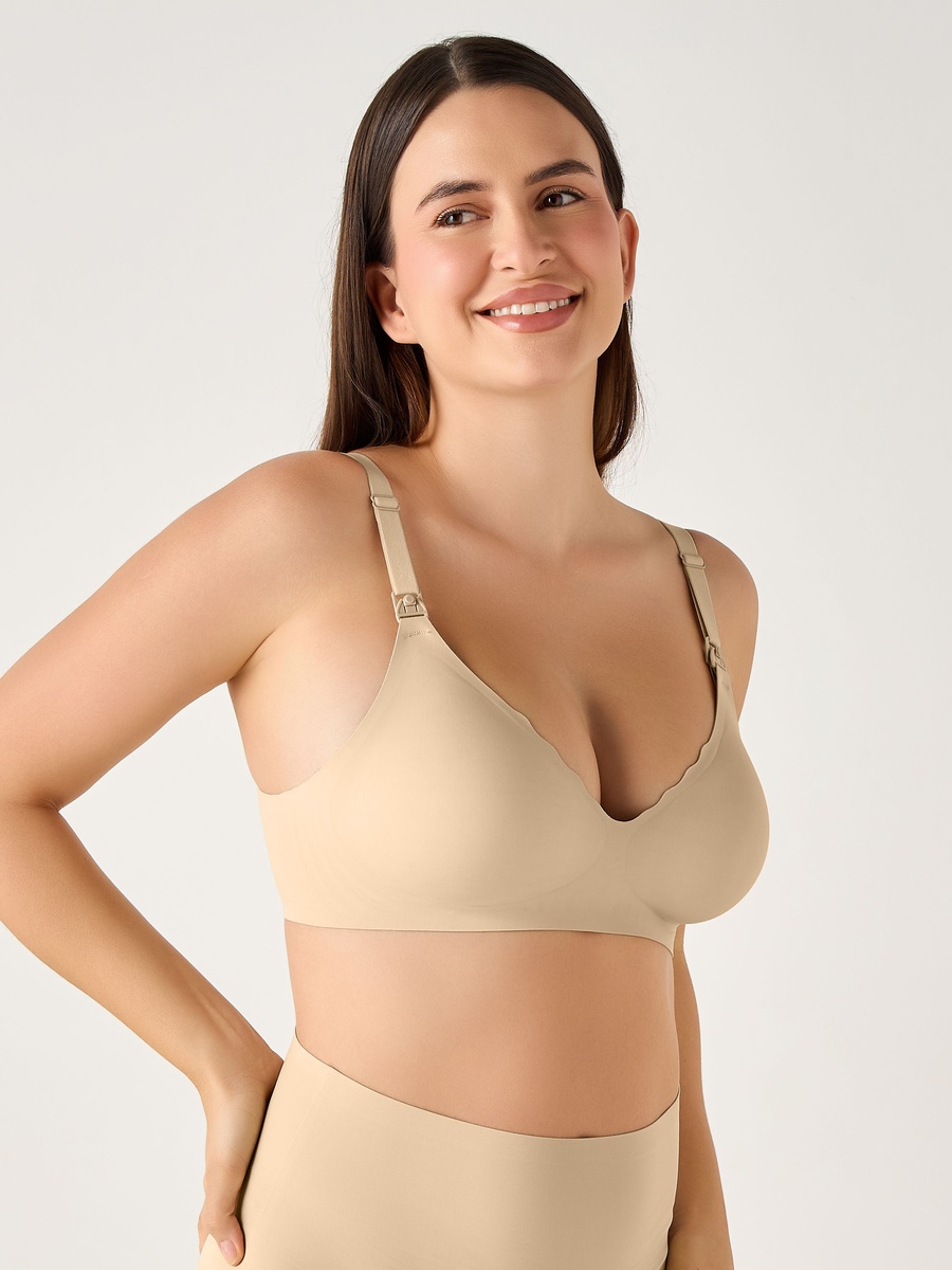 Nursing Bra with Full Support and Drop-Down Nursing Clips