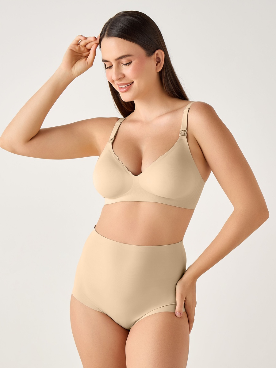 Nursing Bra with Full Support and Drop-Down Nursing Clips