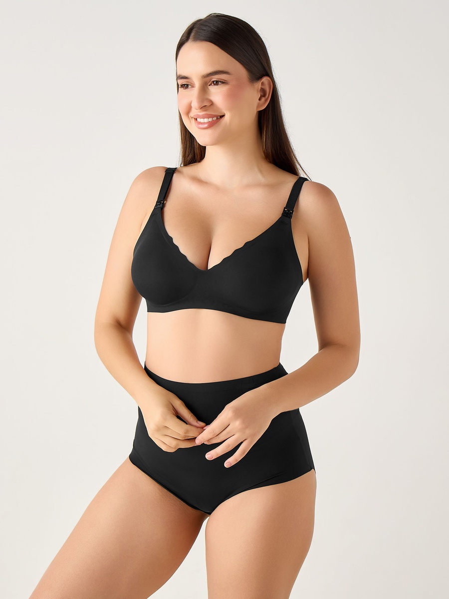 Nursing Bra with Full Support and Drop-Down Nursing Clips