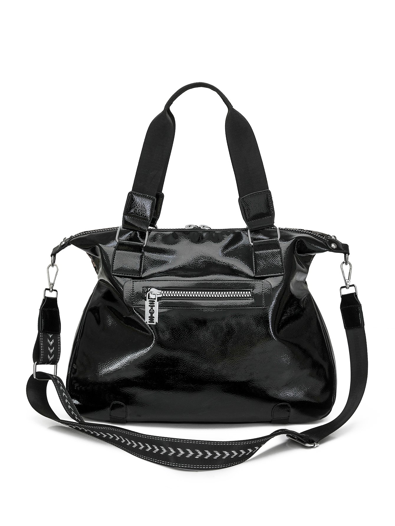 Multi Printed Shoulder Bag with Zip