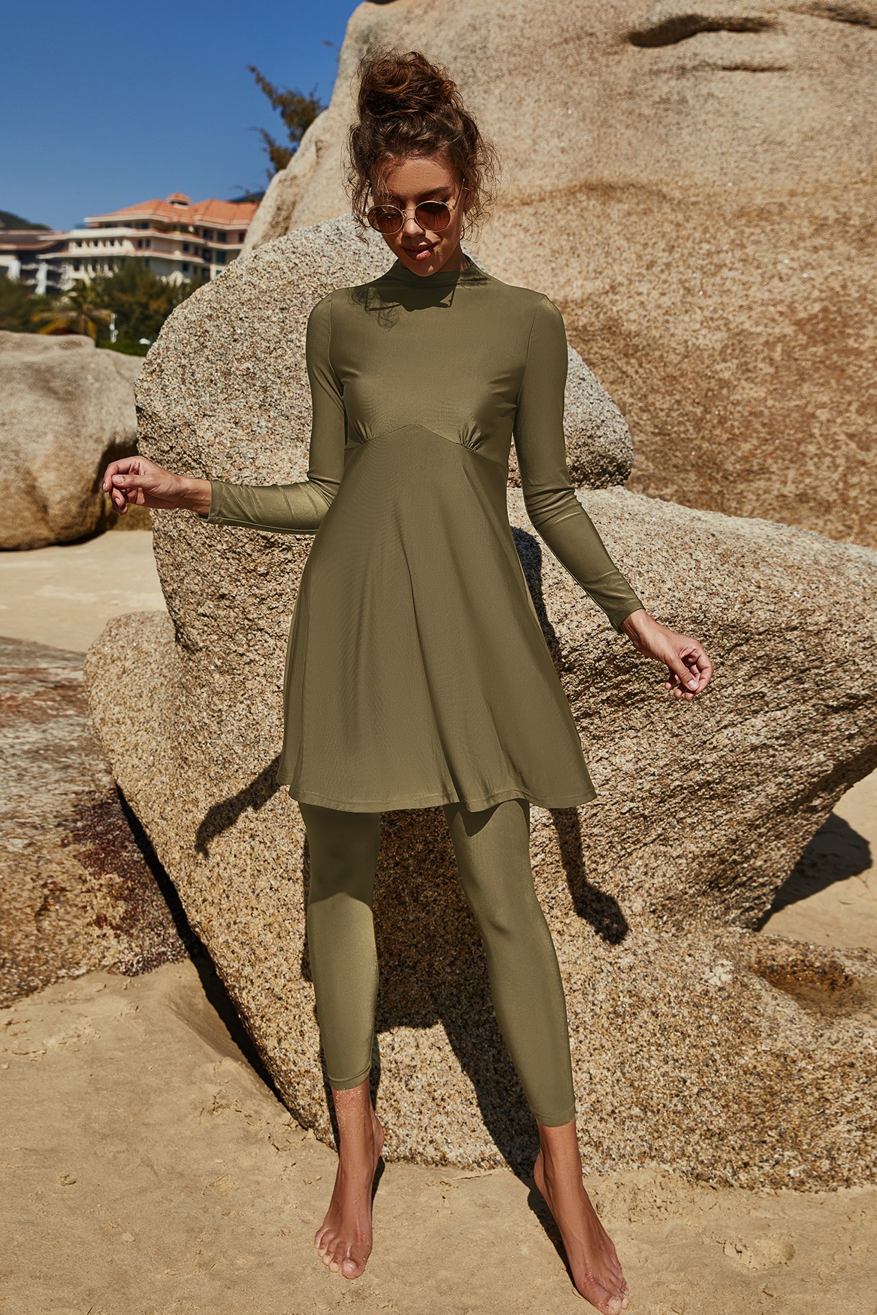 Olive Solid Burkini