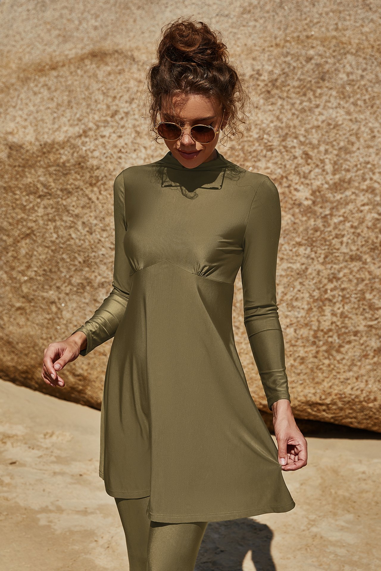 Olive Solid Burkini