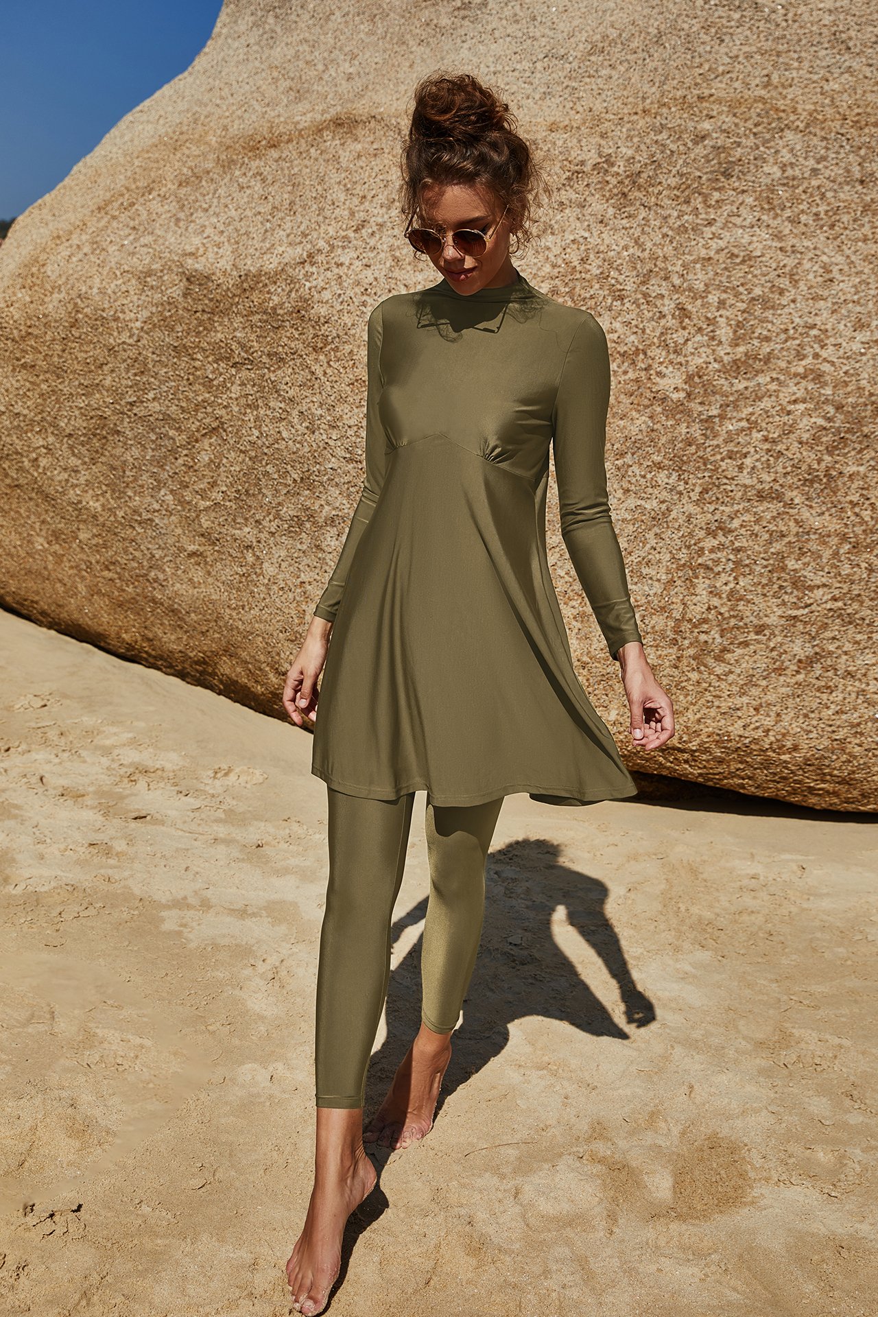 Olive Solid Burkini
