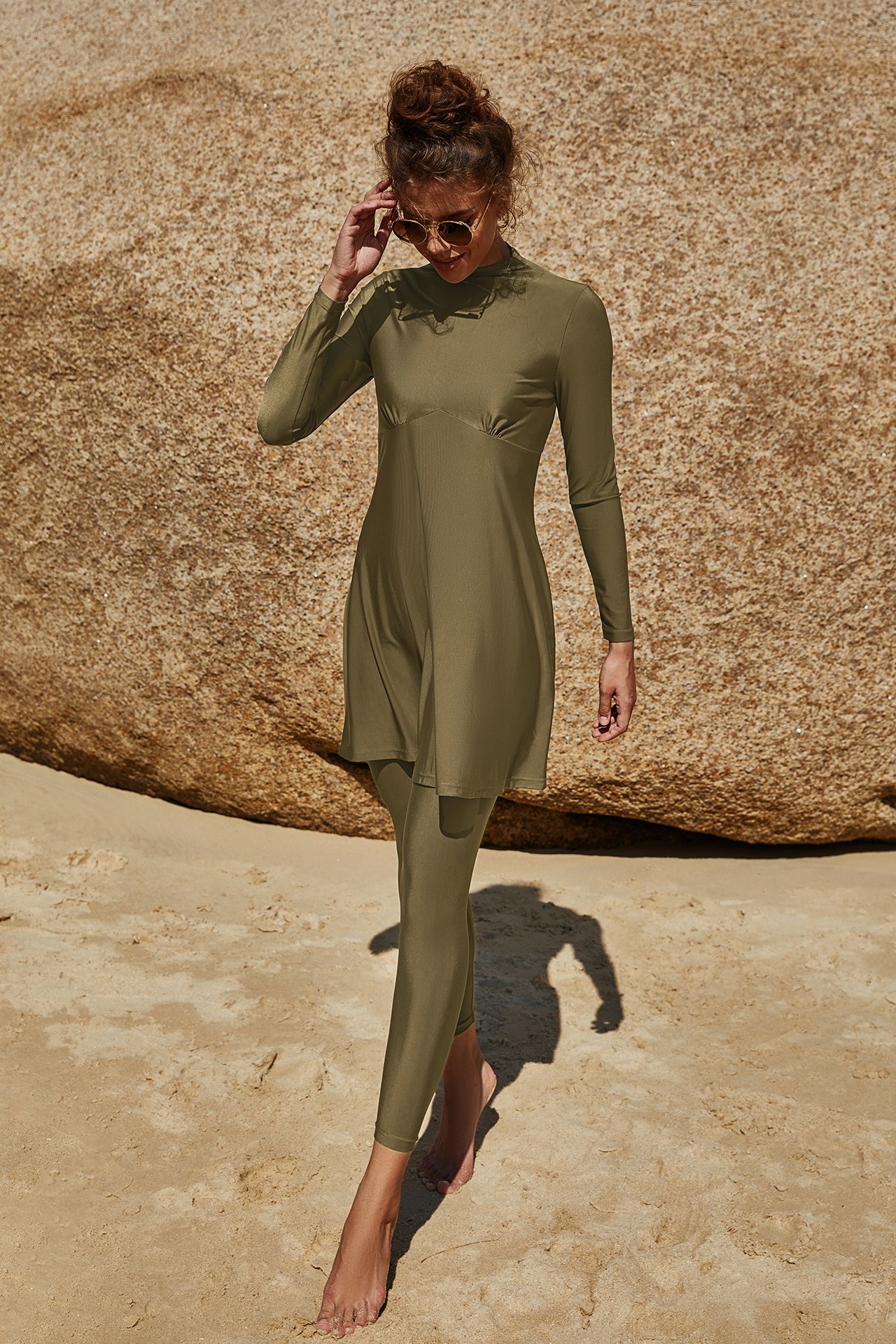 Olive Solid Burkini