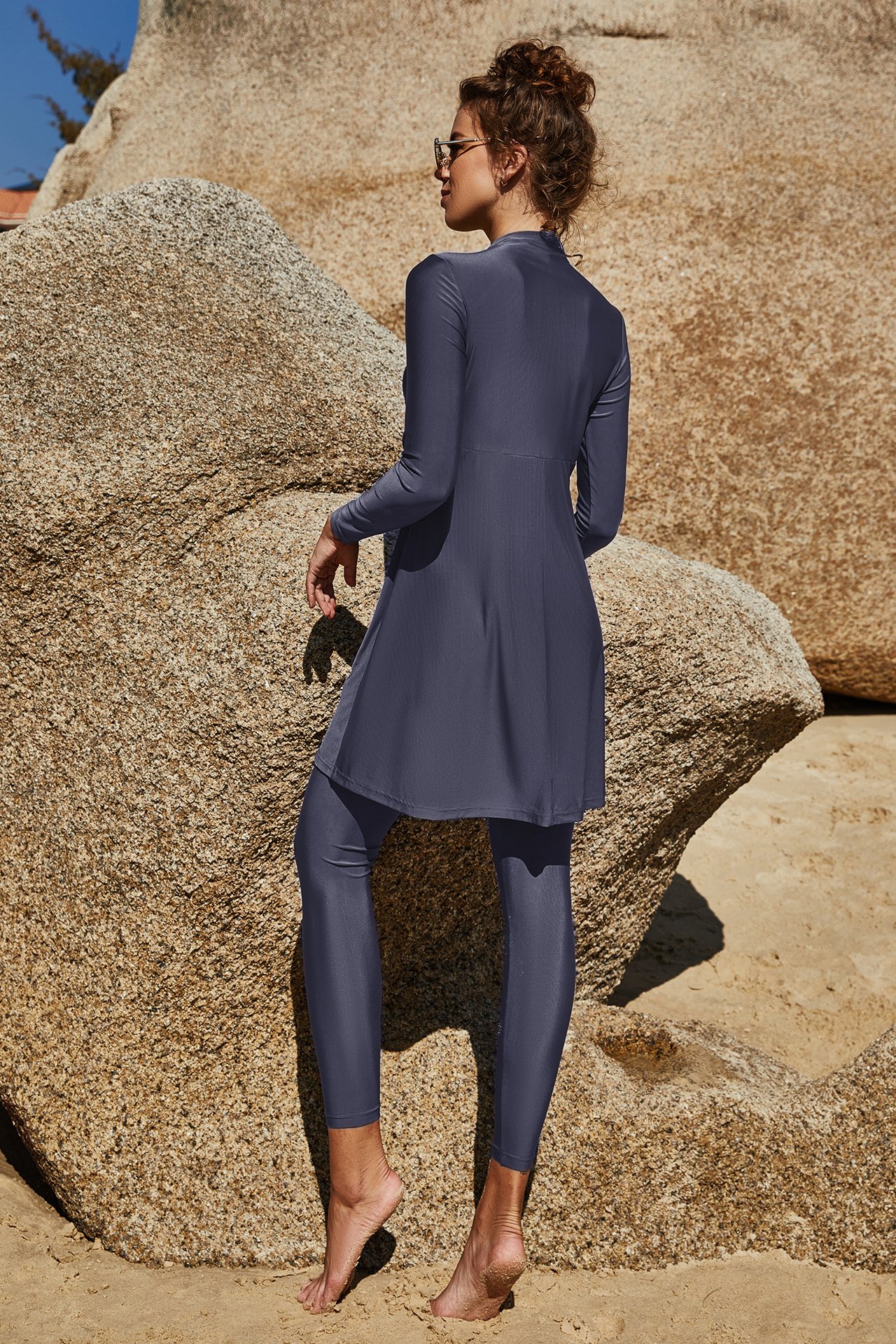 Charcoal Solid Burkini