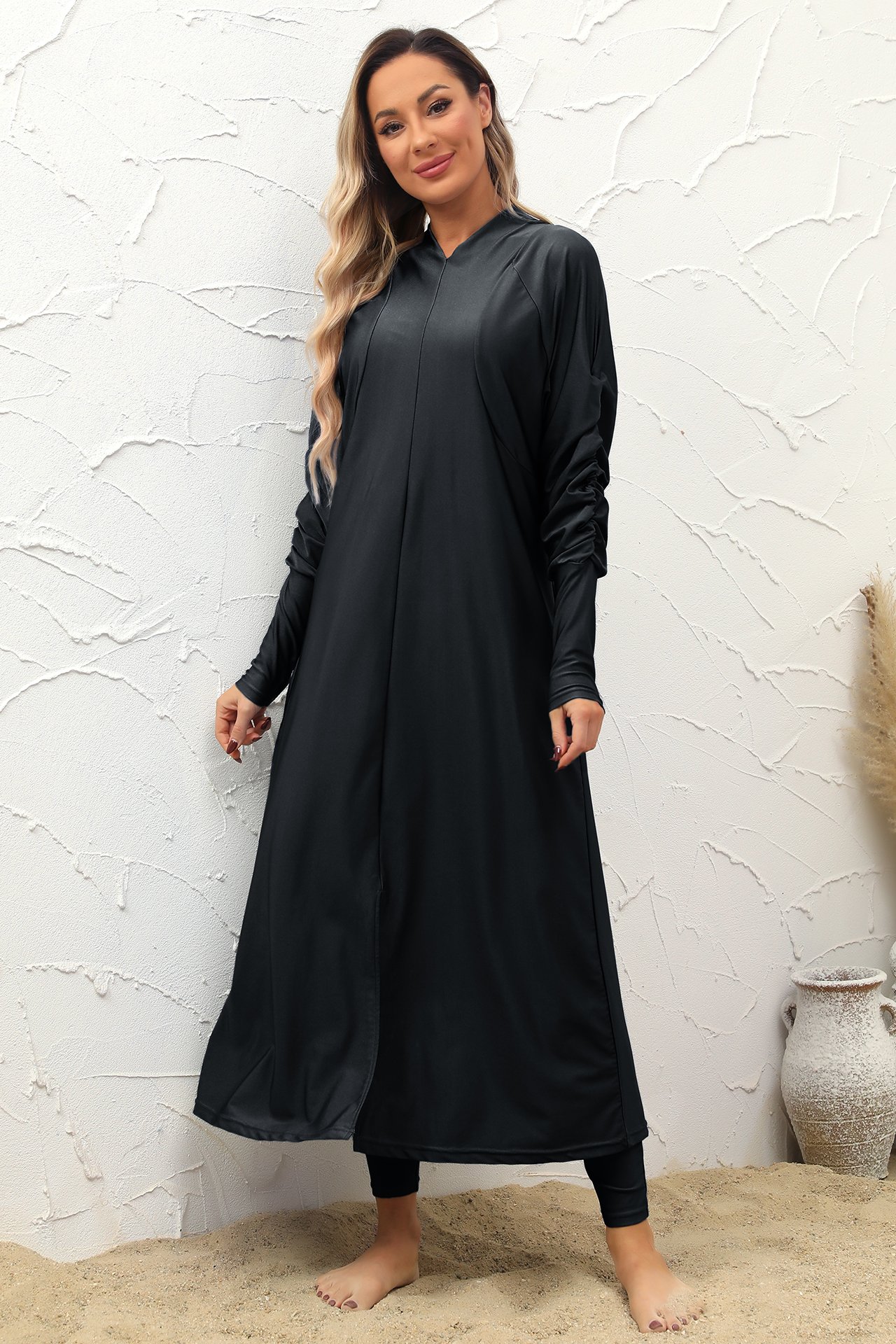 Black Solid Burkini
