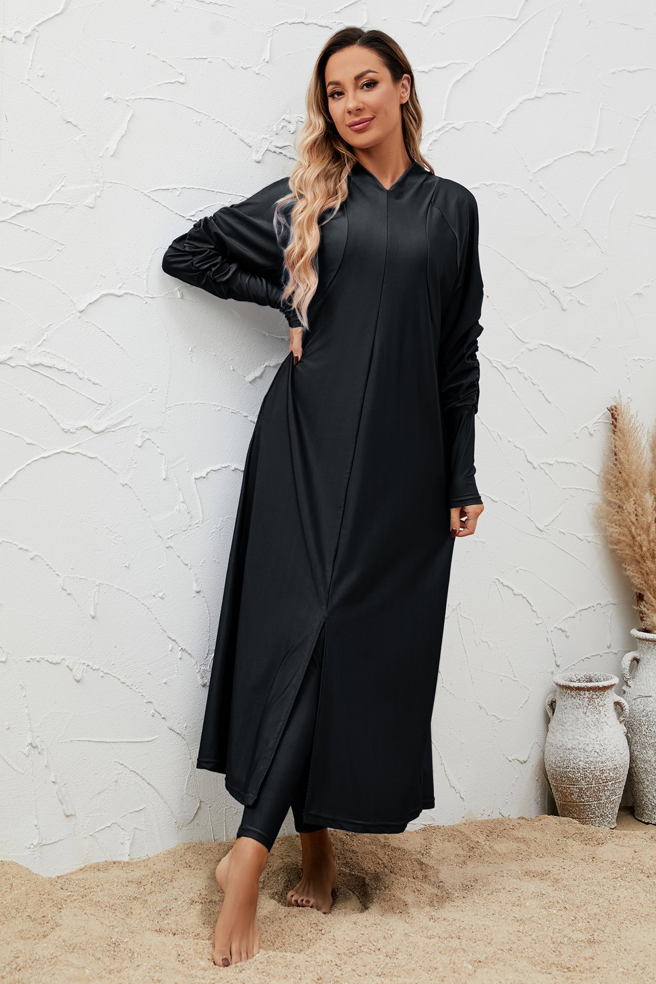 Black Solid Burkini
