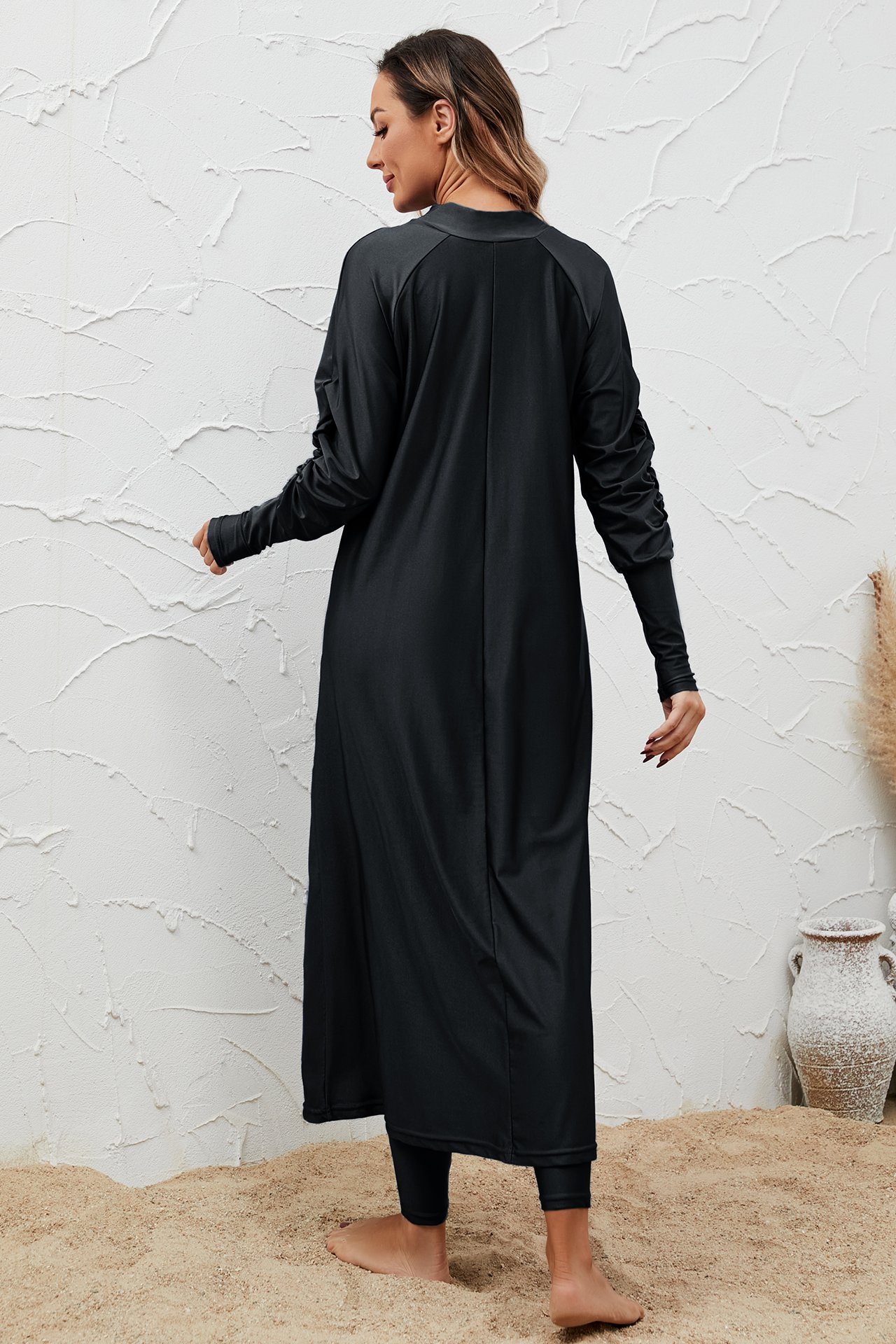 Black Solid Burkini
