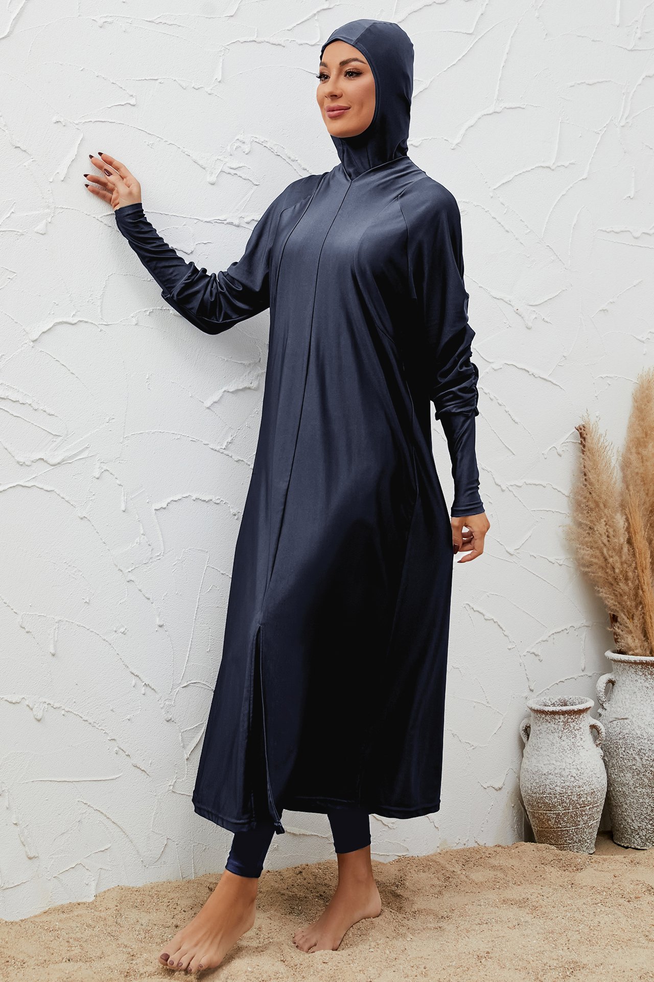 Charcoal Solid Burkini