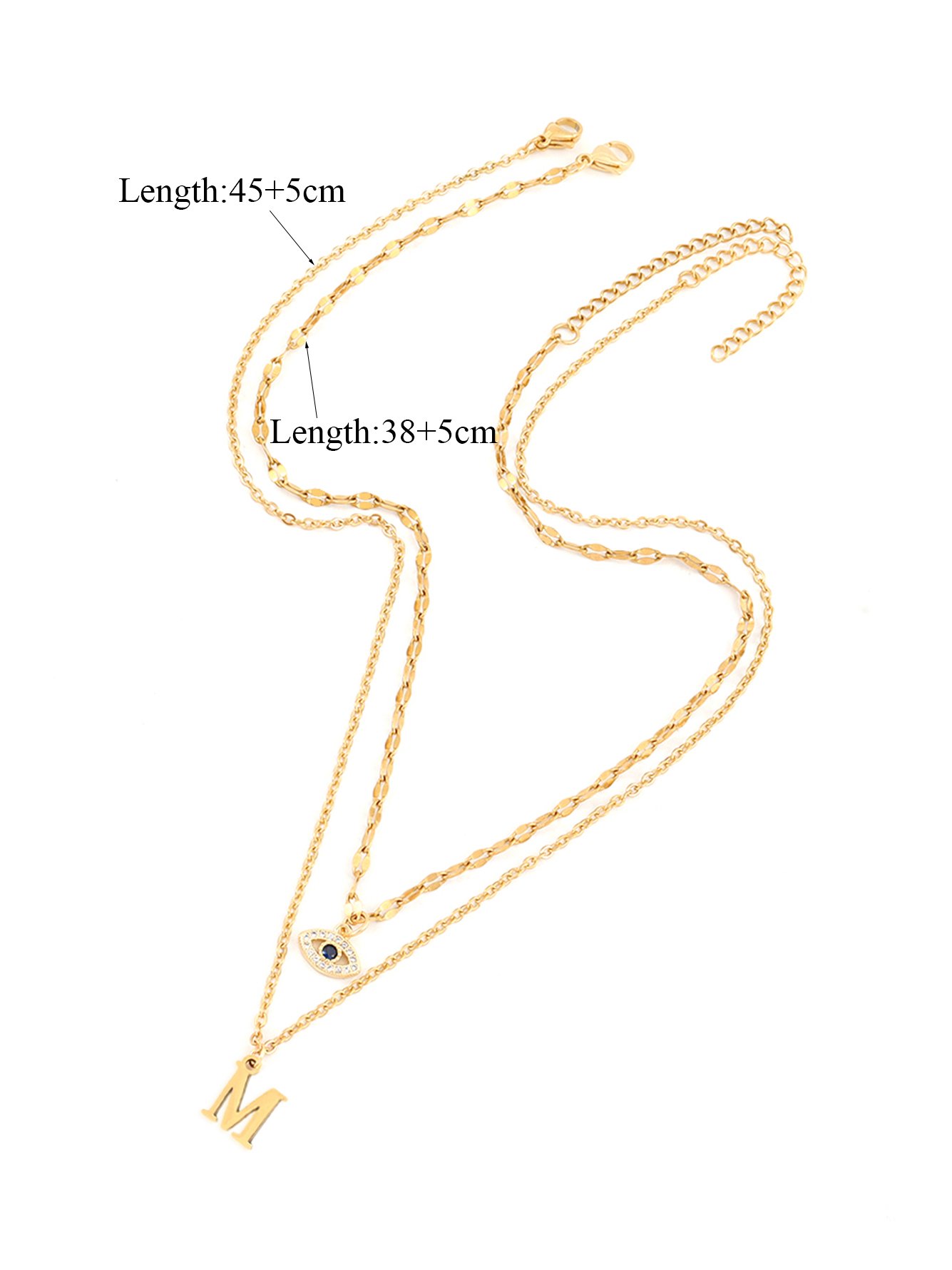 Gold Solid Pendant Necklace