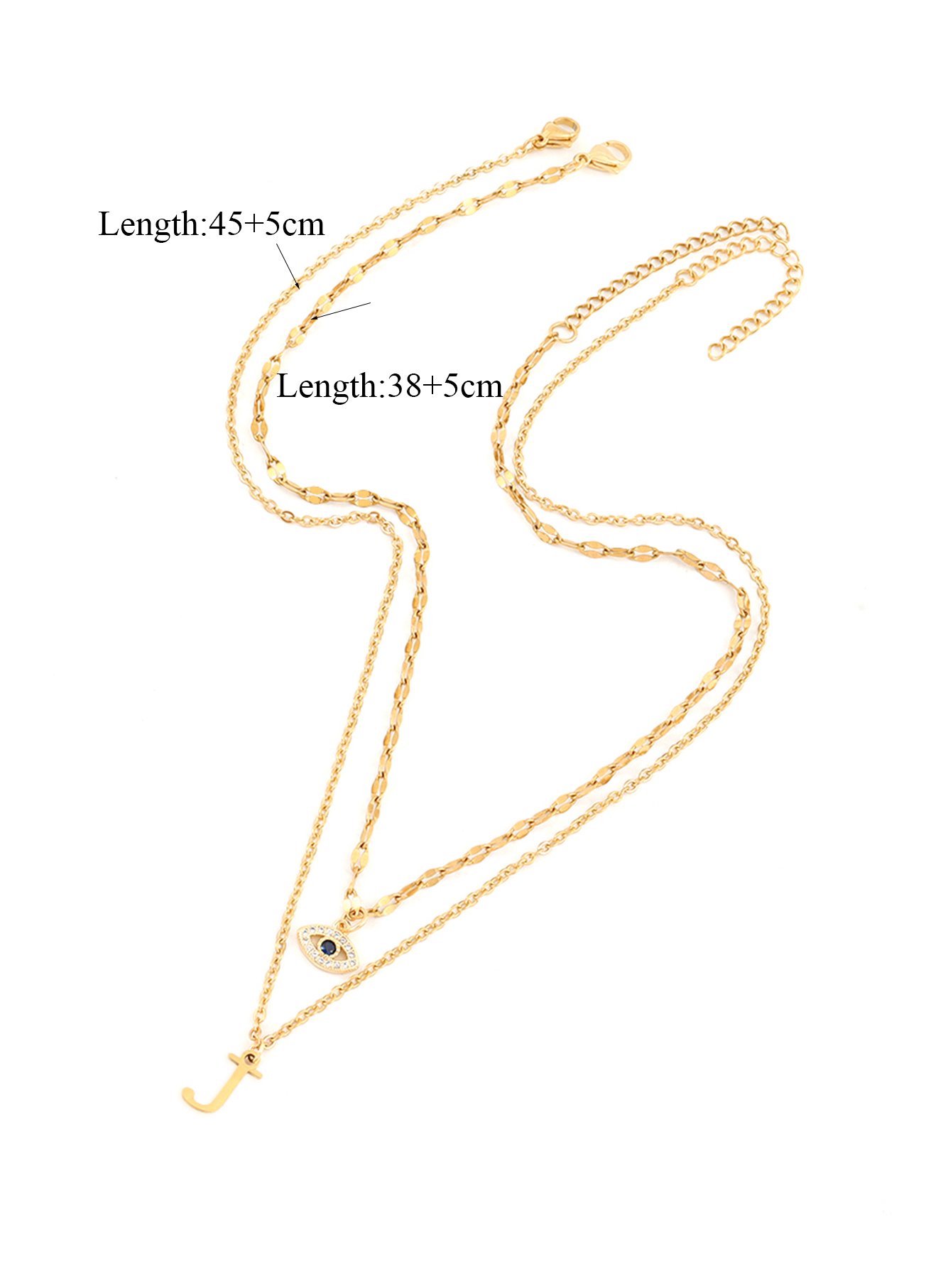 Gold Solid Pendant Necklace