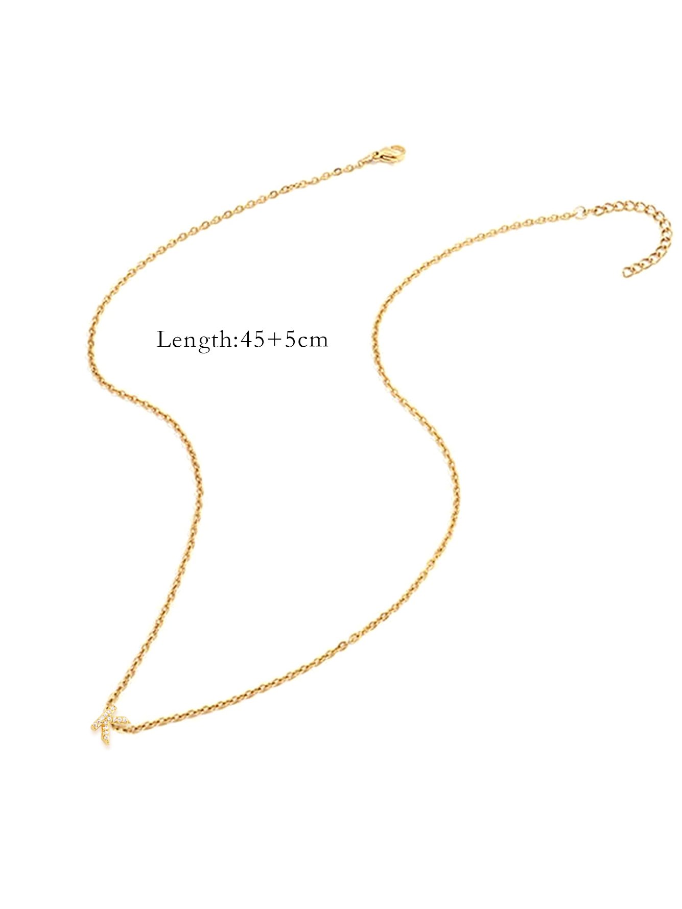 Gold Solid Pendant Necklace