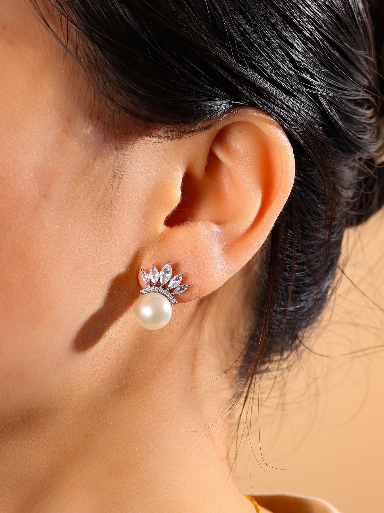 Silver Solid Stud Earrings