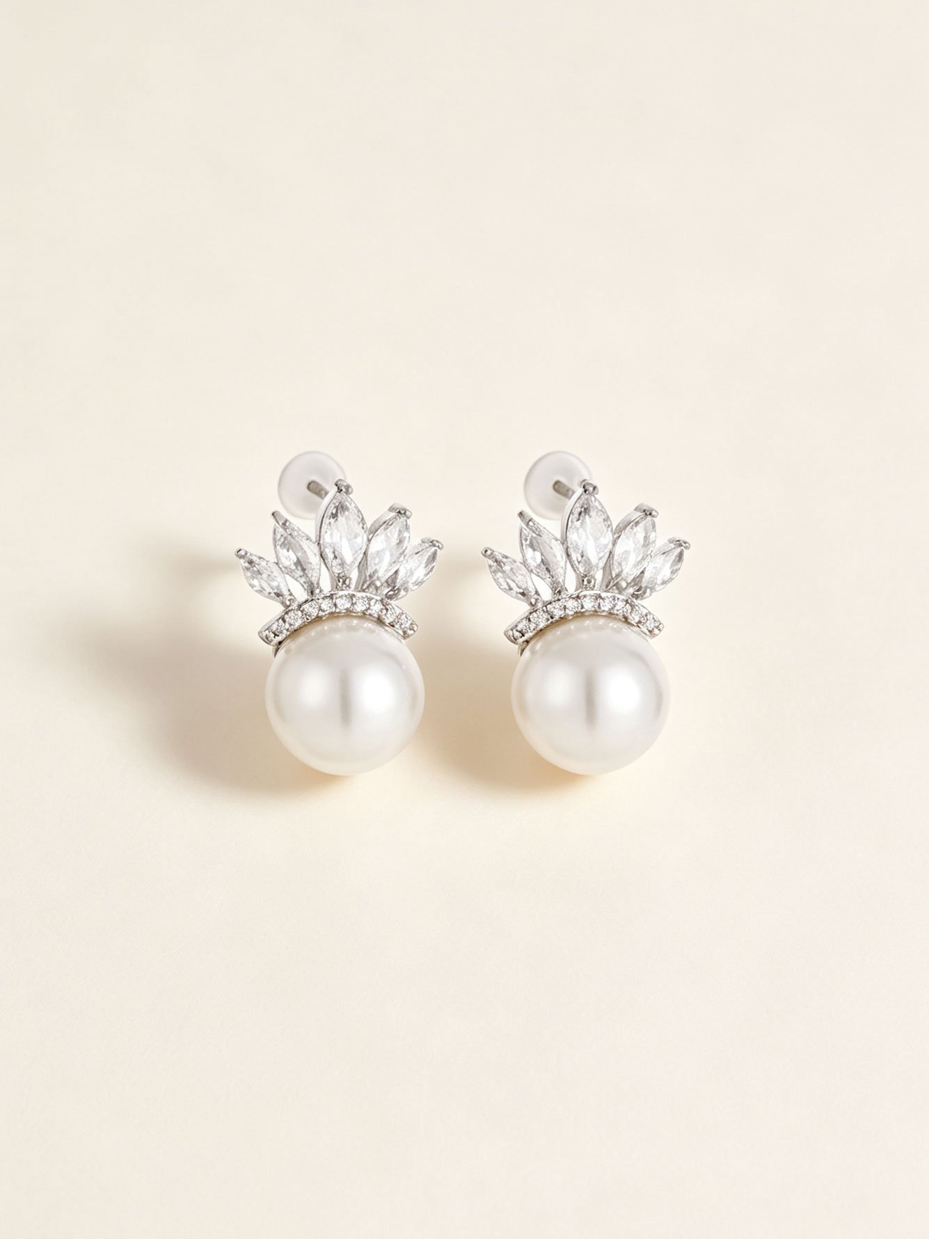 Silver Solid Stud Earrings