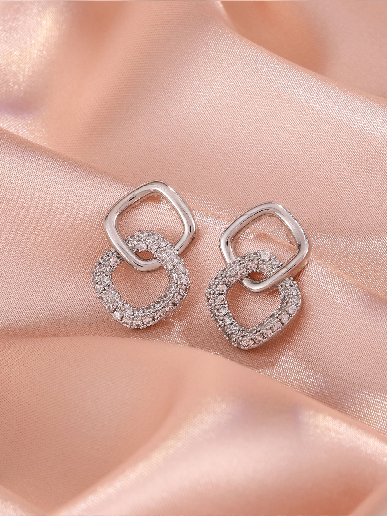 Silver Solid Stud Earrings