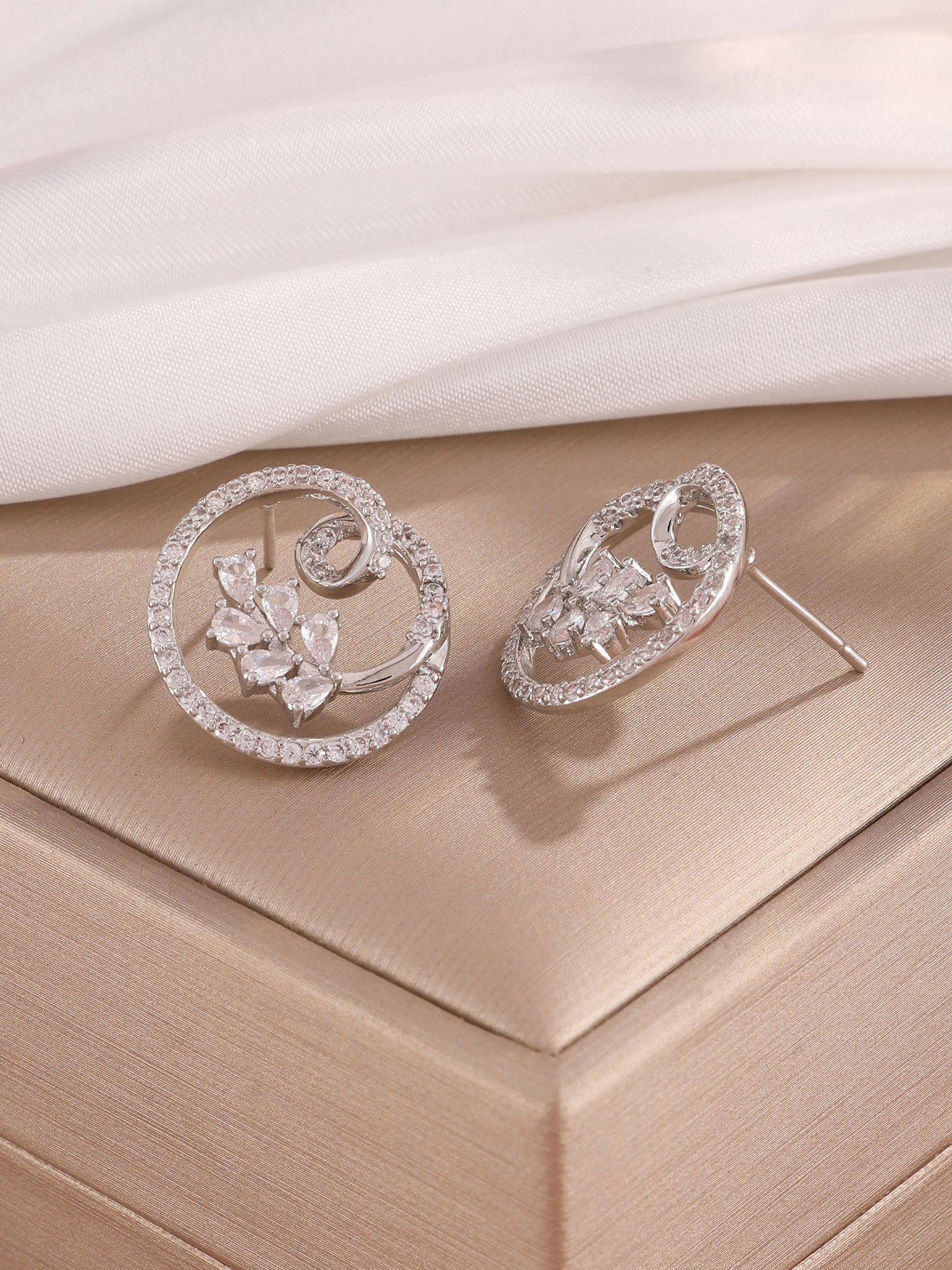 Silver Solid Stud Earrings