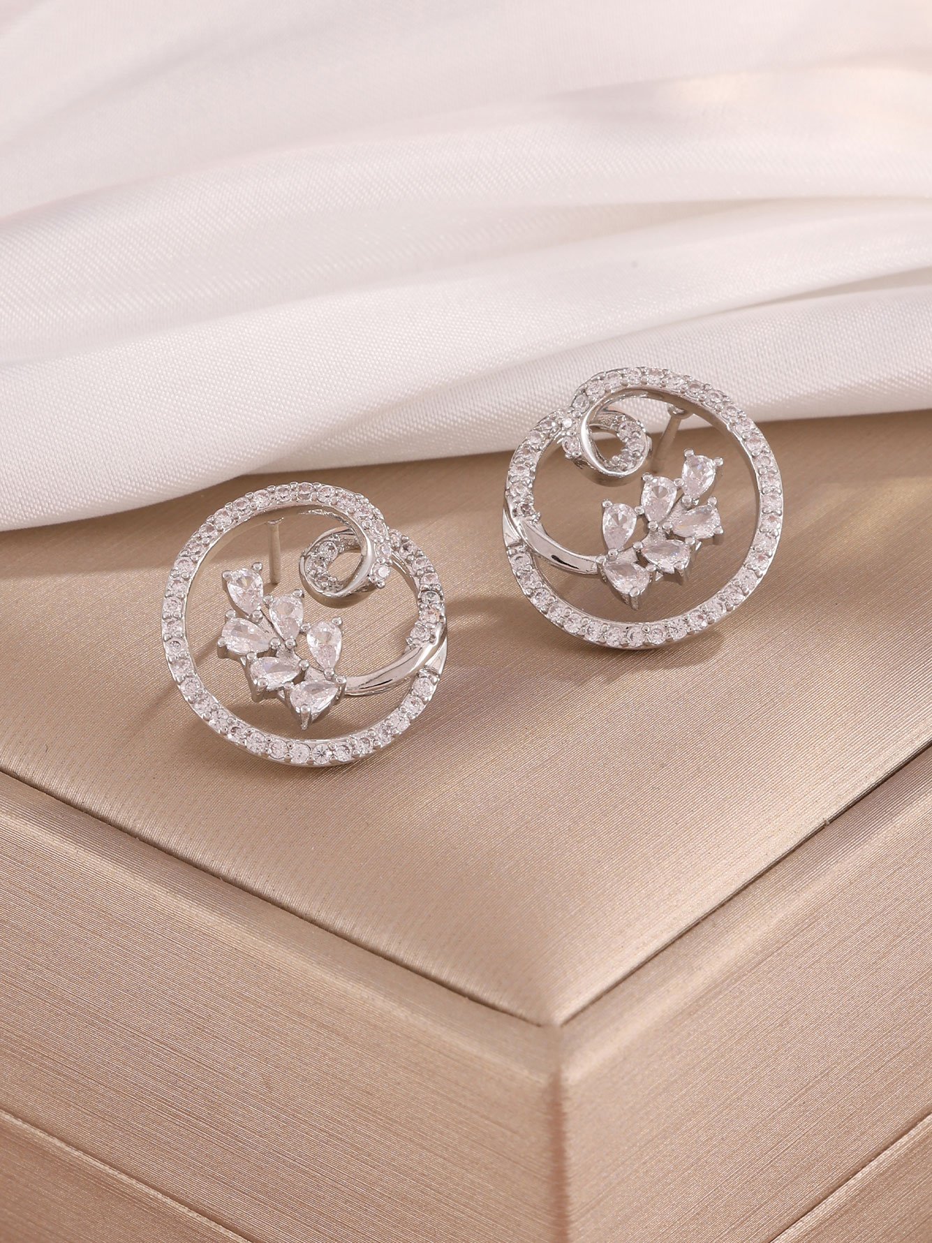 Silver Solid Stud Earrings