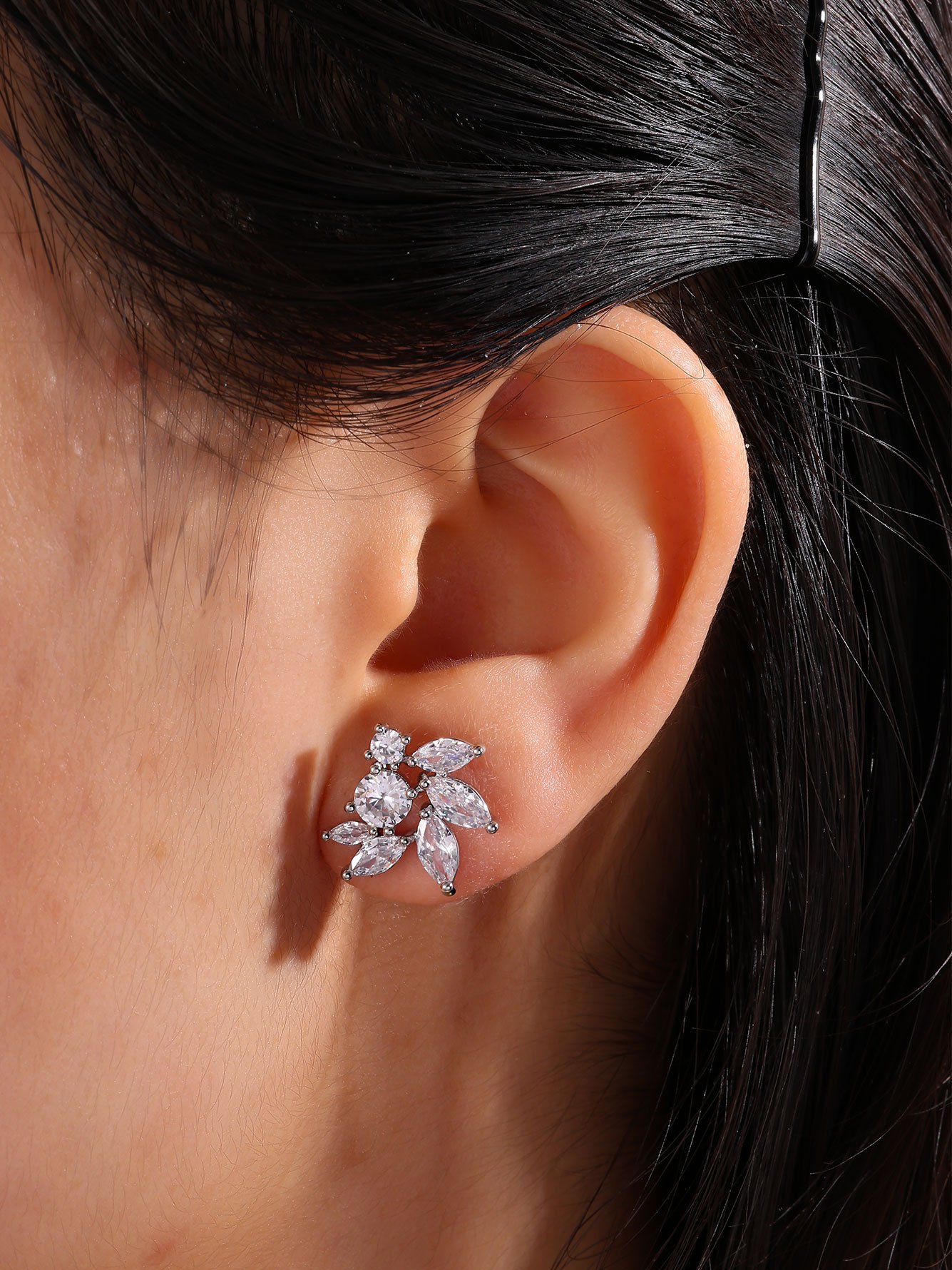 Silver Solid Stud Earrings