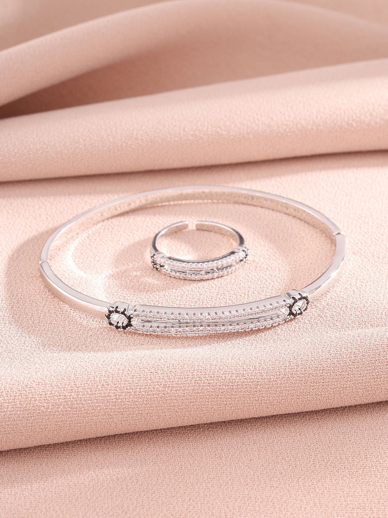 Silver Texture Bangle