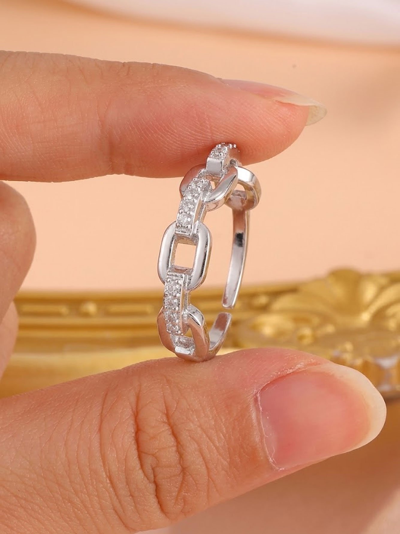 Silver Texture Ring