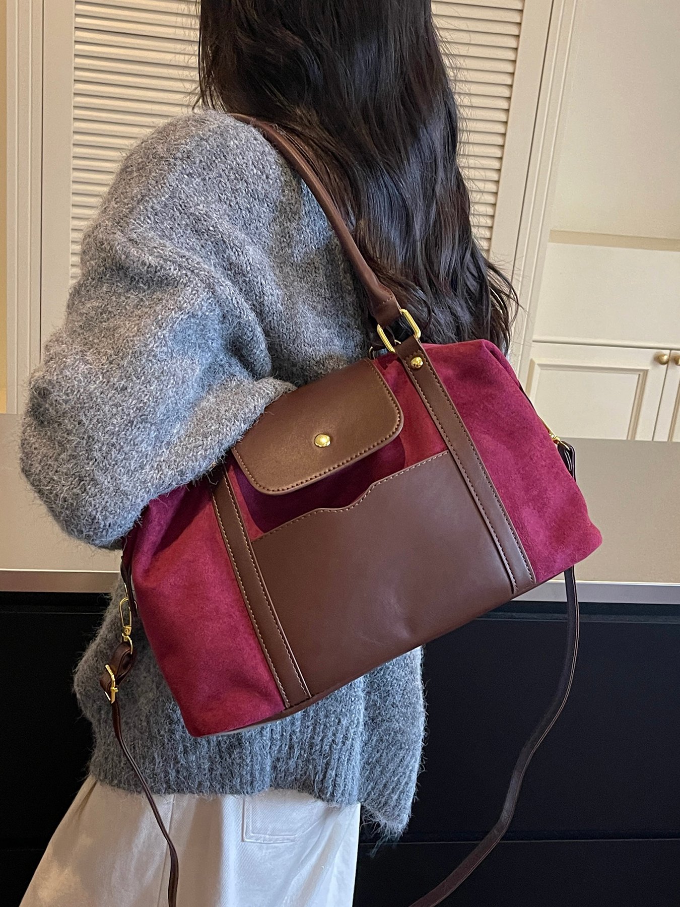 Large Capacity Womens Shoulder Bag Handbag Tote Bag
