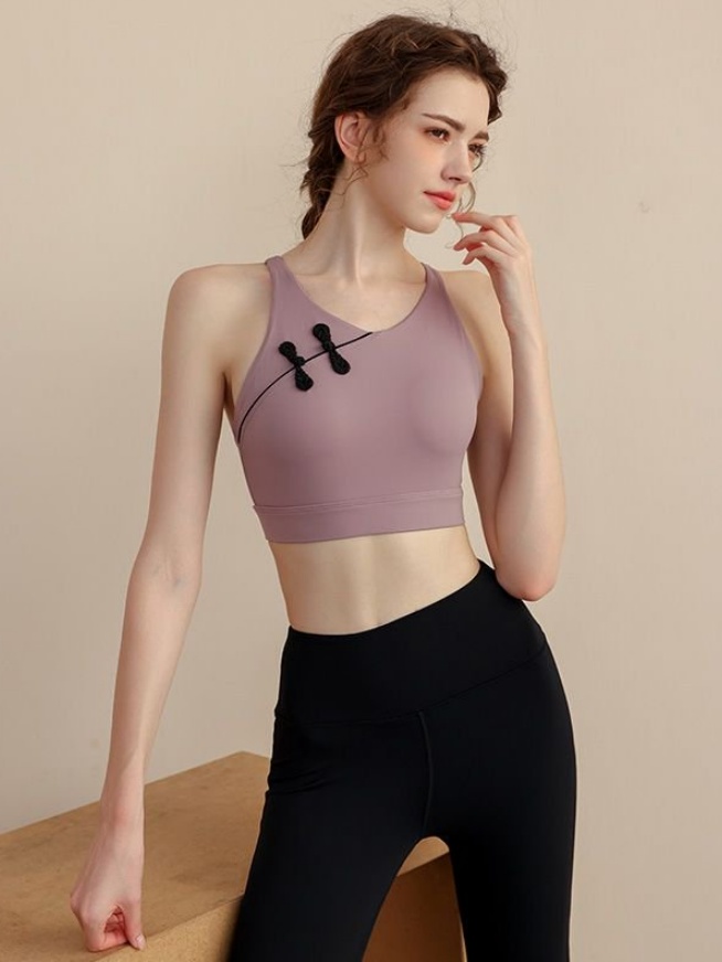 Pink Activewear Sports Bra with Knot Detail