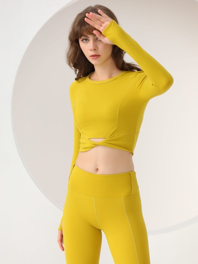 Yellow Activewear Top