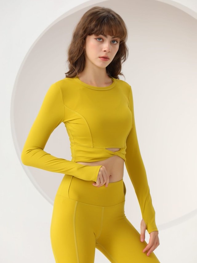 Yellow Activewear Top