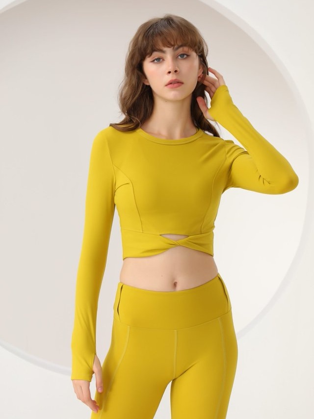 Yellow Activewear Top