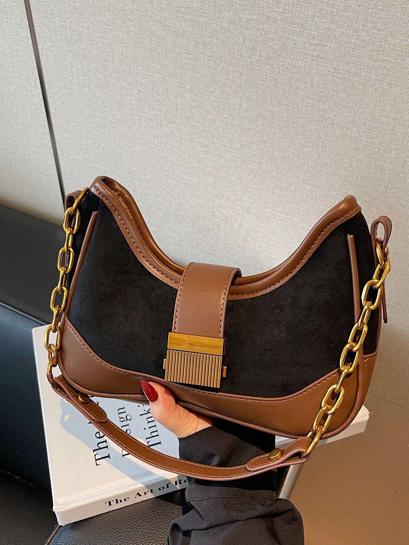 Women’s single-shoulder bag with two straps, crossbody bag