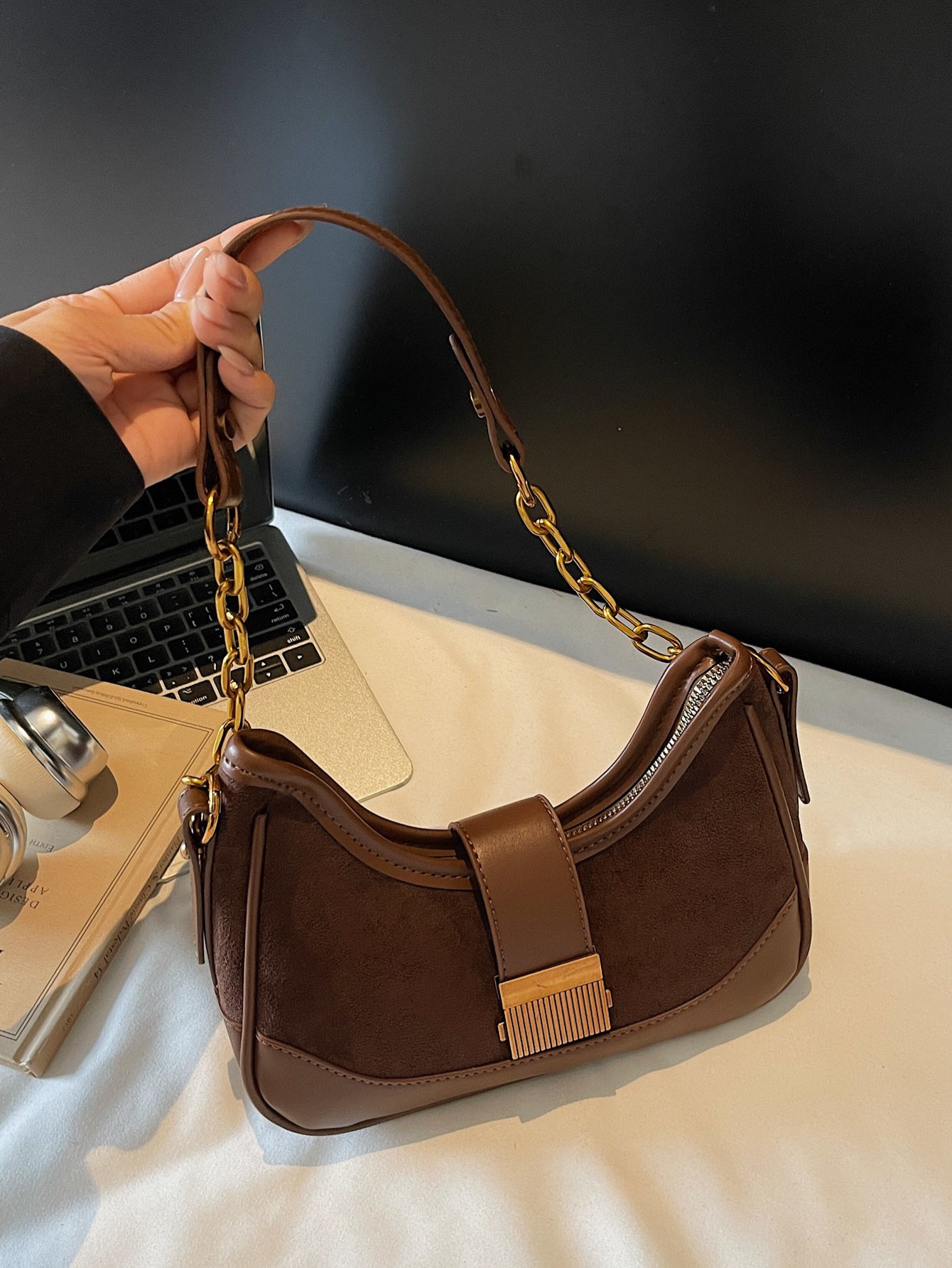 Women�s single-shoulder bag with two straps, crossbody bag