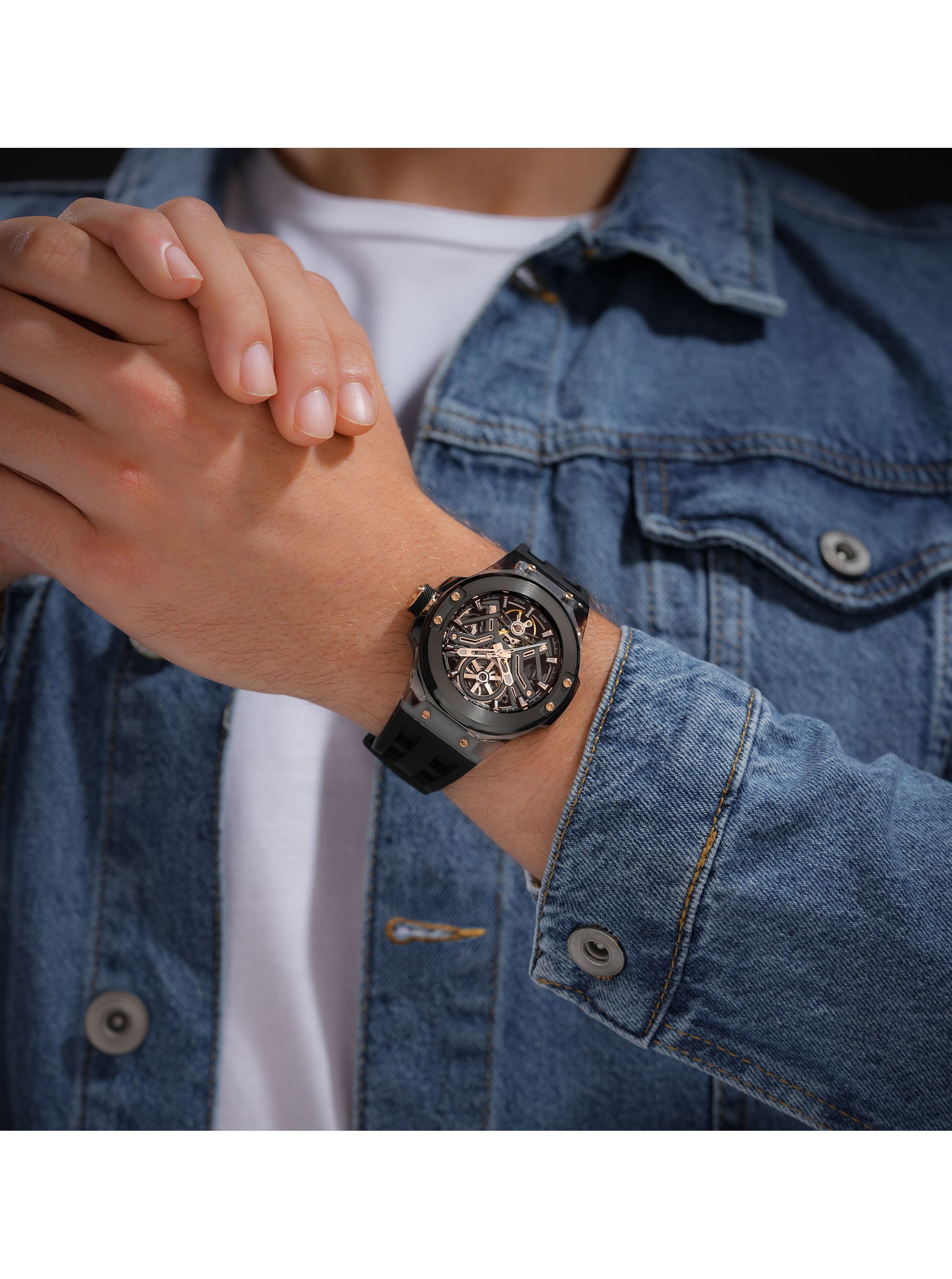 Cyclone Mens Analog Watch, 43.5mm
