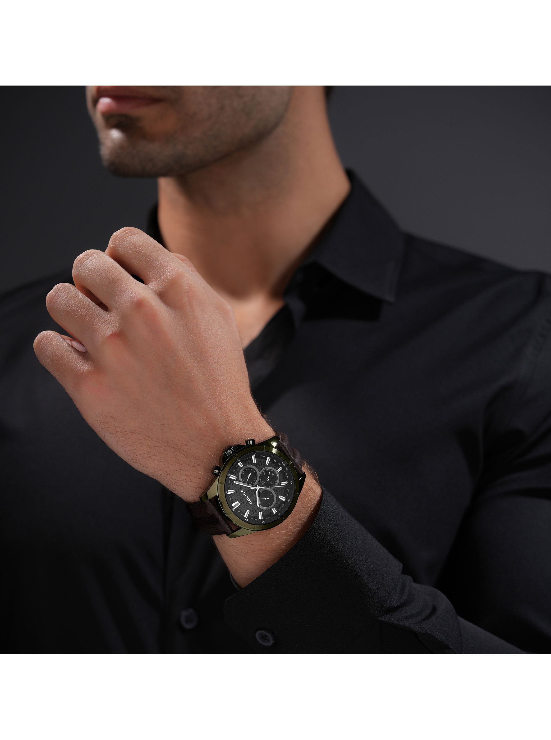 Malawi Mens Multifunction Watch, 43mm