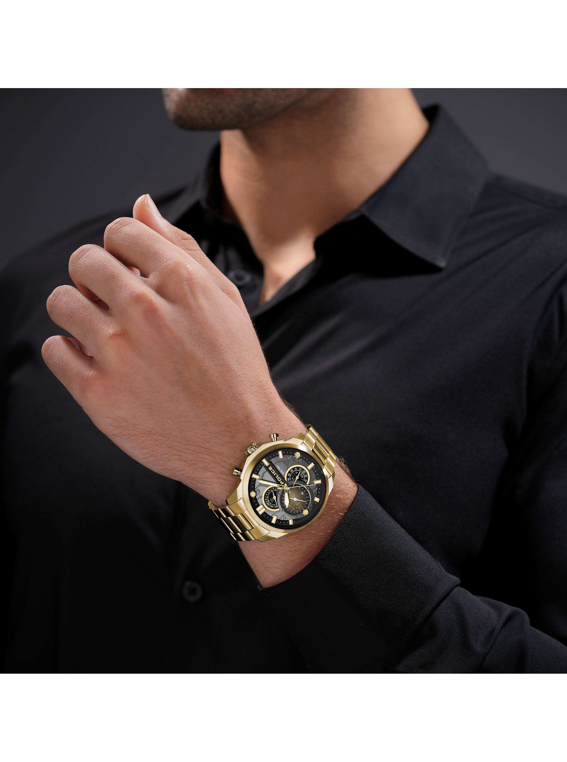 Reactor Mens Multifunction Watch, 46mm