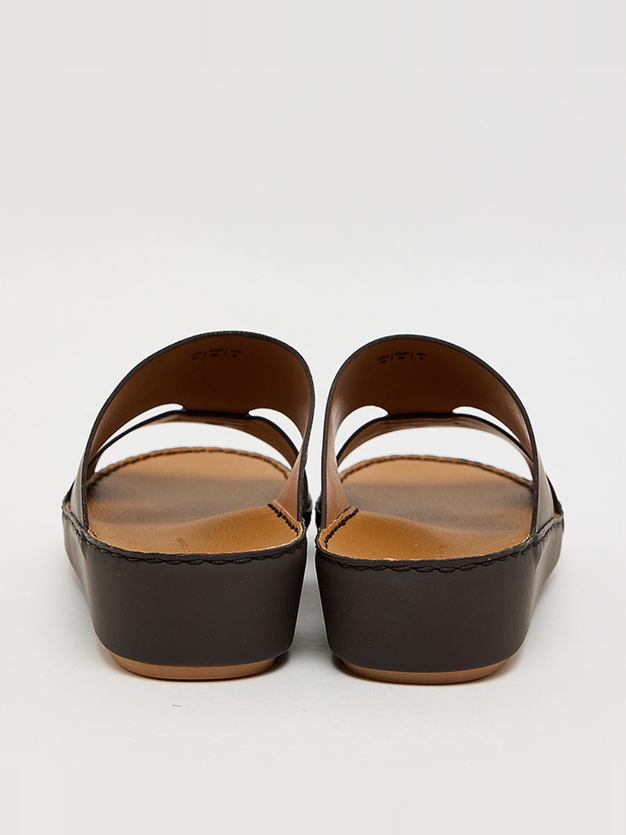 Men Coffee Brown Comfort Slip-On Sandals