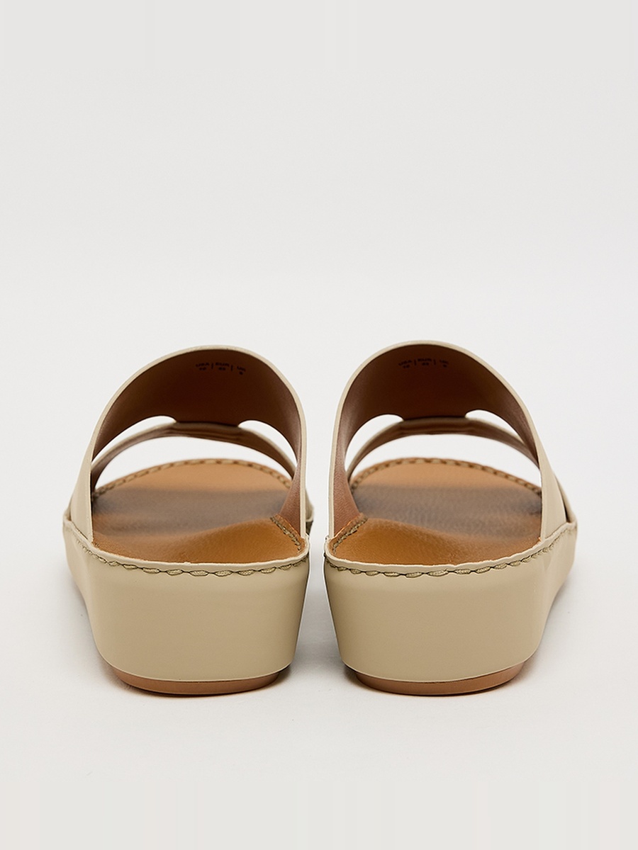 Men Beige Comfort Slip-On Sandals