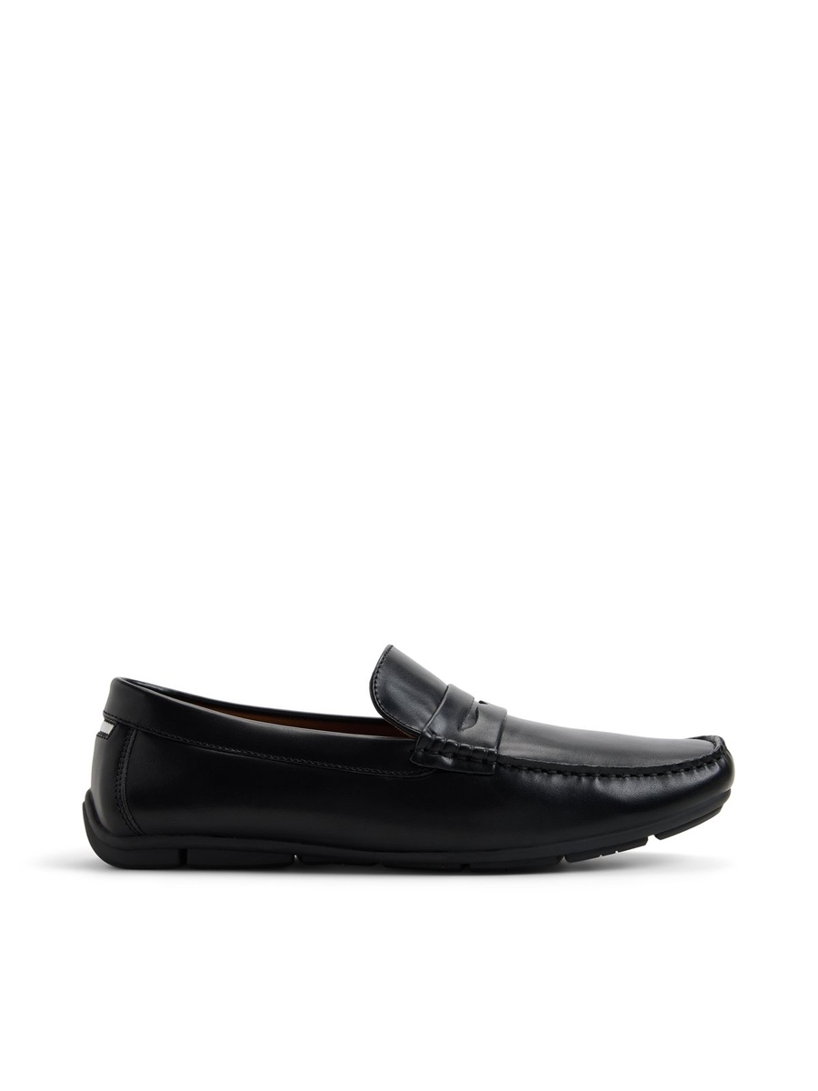 Men Black Leather Loafers